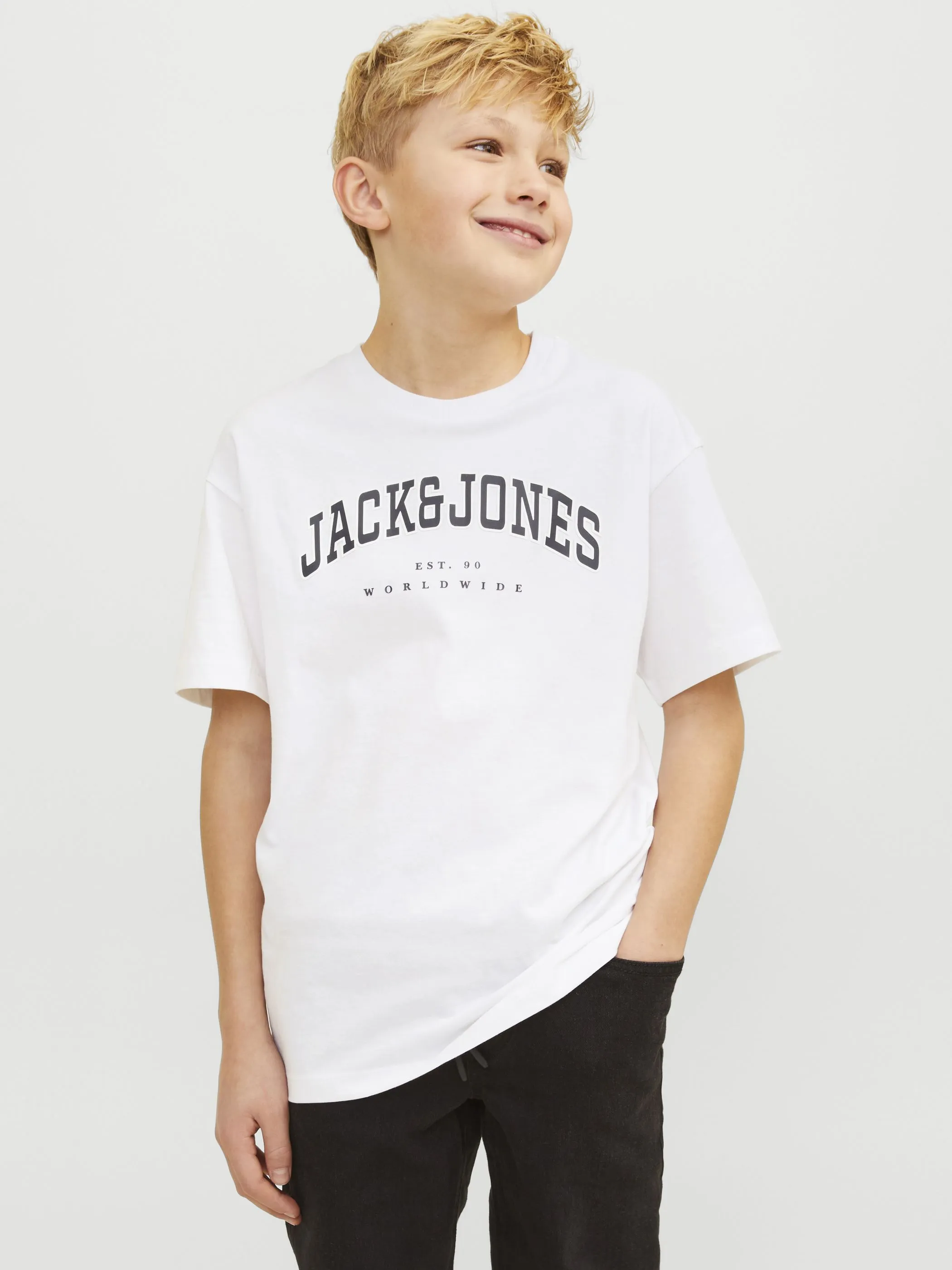 Jack&Jones Junior 12258924 JJECALEB VARSITY TEE Weiß 904153 178074001 2 Jack&Jones Junior 12258924 JJECALEB VARSITY TEE Weiß 904153 178074001 2