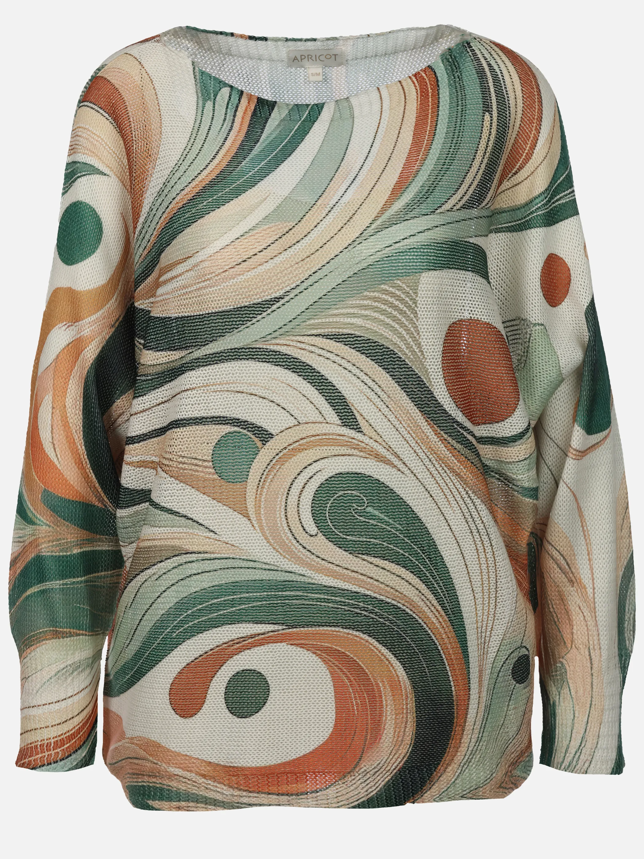 Apricot X140008 Apricot Swirly Print L Grün 929161 GRN 1