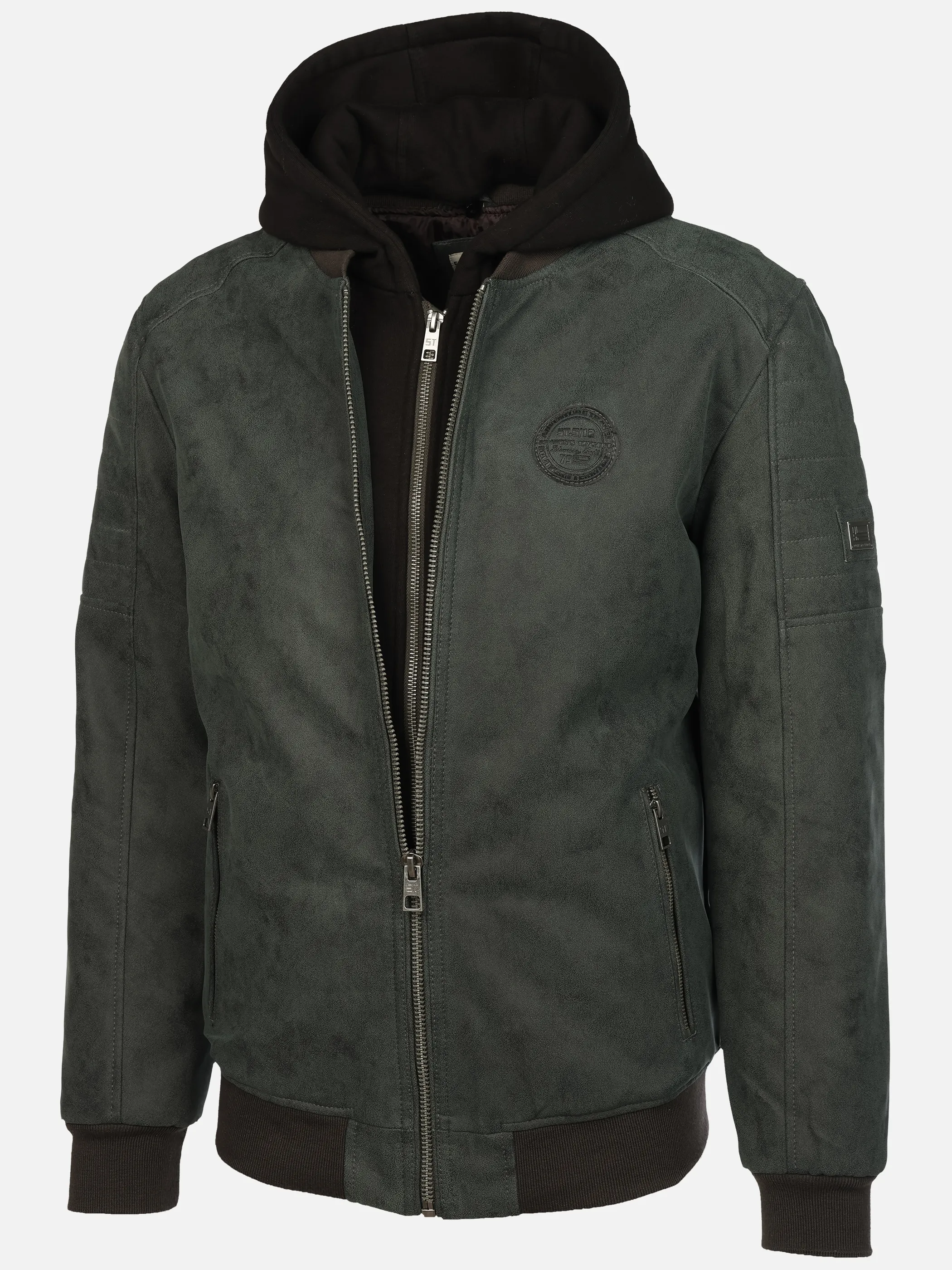 Southern Territory He. Bikerblouson washer Grau 929656 ANTHRA 3