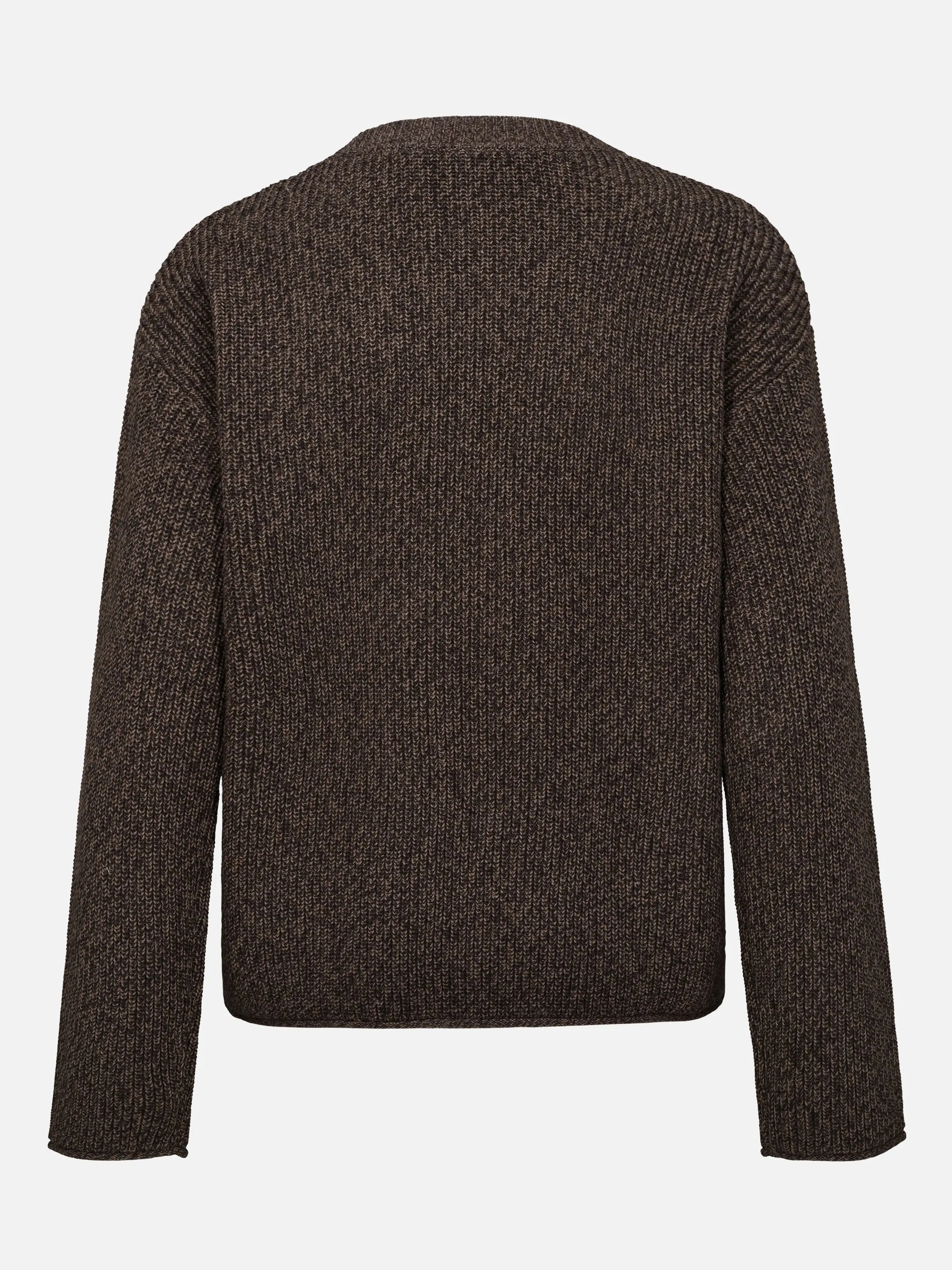 Lisa Tossa Da-Bicolor Sweater knited Braun 933620 751 3