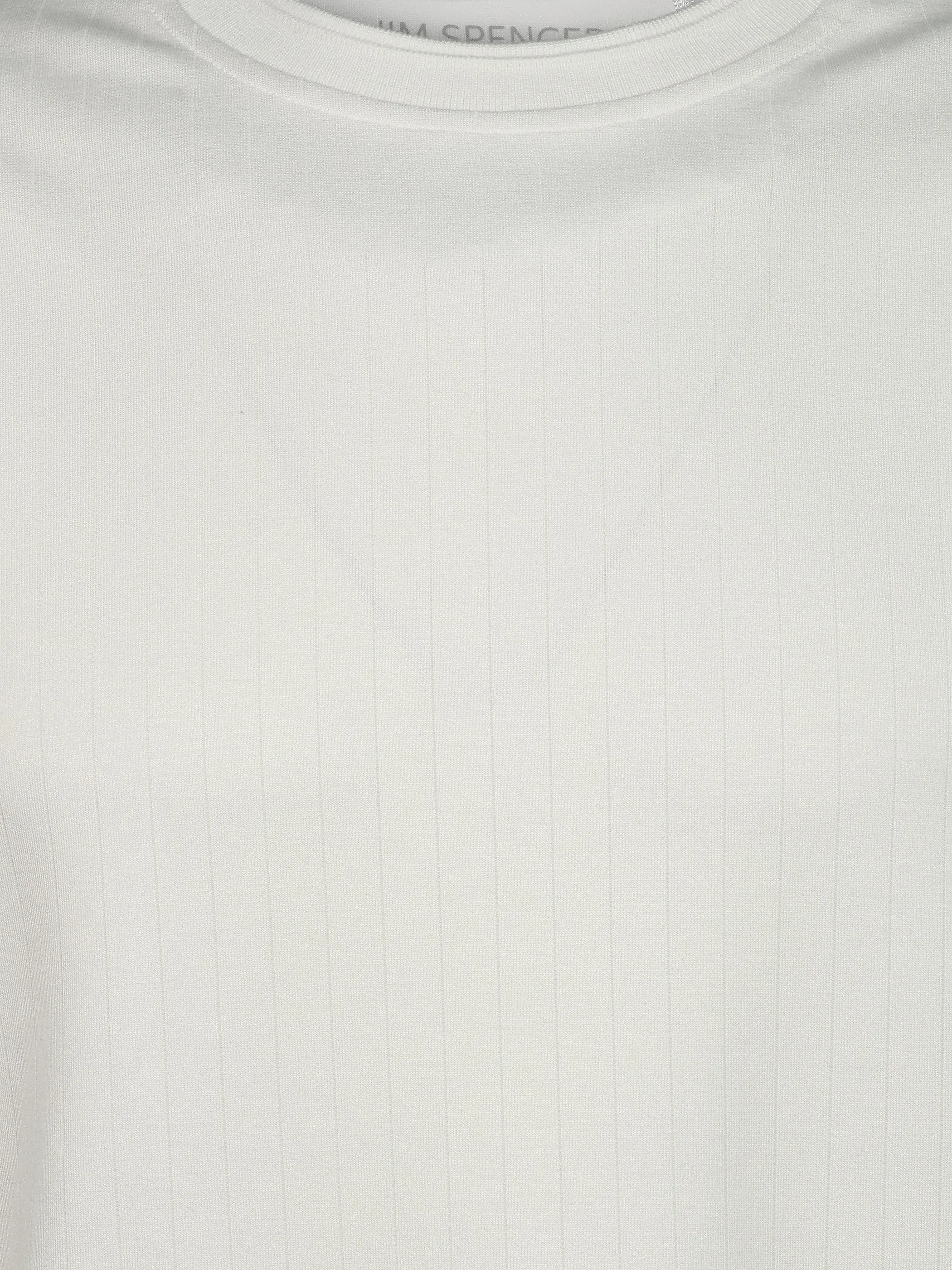 Jim Spencer He. T-Shirt 1/2 Arm dropneedle Weiß 928821 OFFWHITE 3
