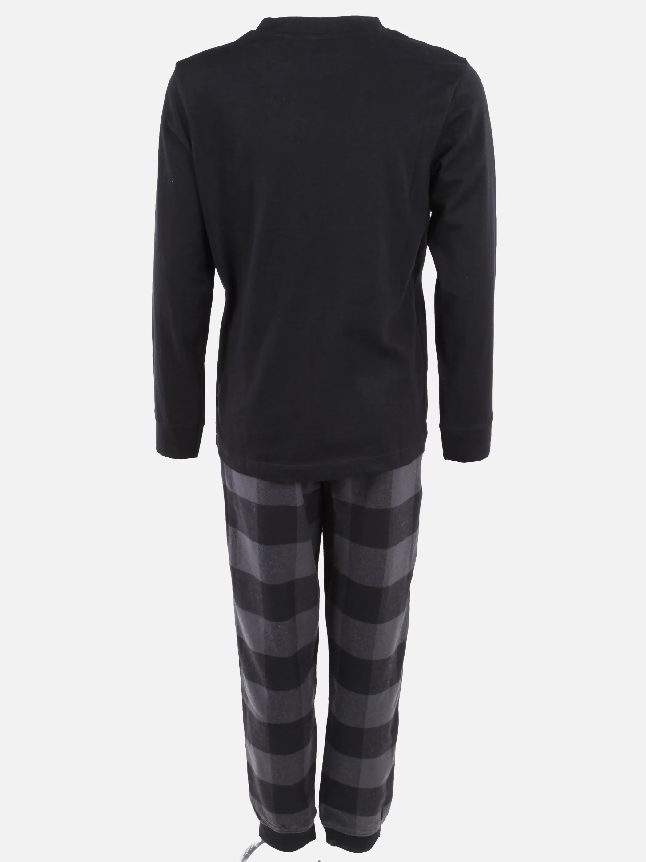One Way Teener Boys  Pyjama Flanell Karo Grau 929620 GRAU 2