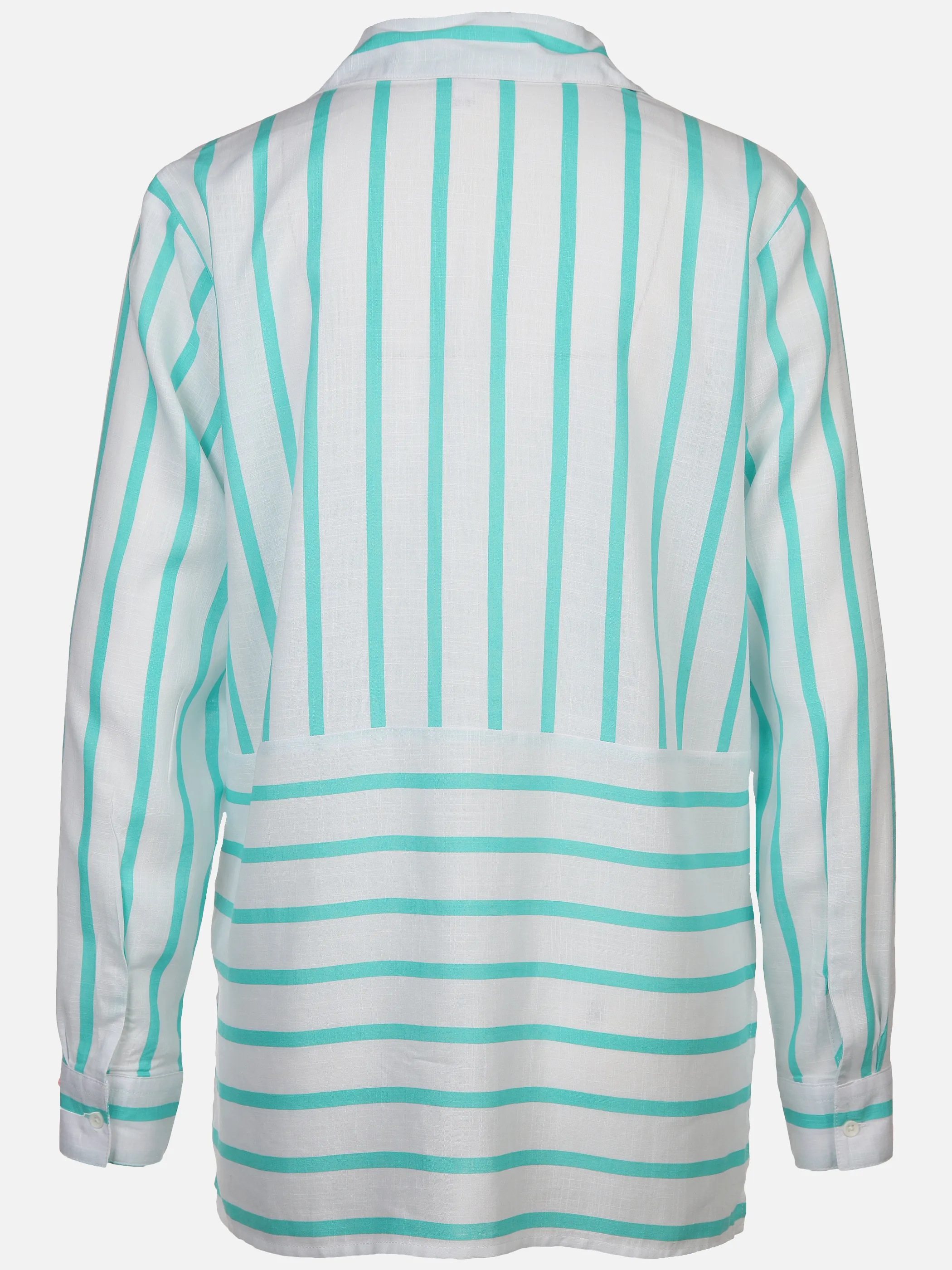 Lisa Tossa Da-Streifenbluse m.Brusttasche Türkis 891021 AQUA 2 Lisa Tossa Da-Streifenbluse m.Brusttasche Türkis 891021 AQUA 2