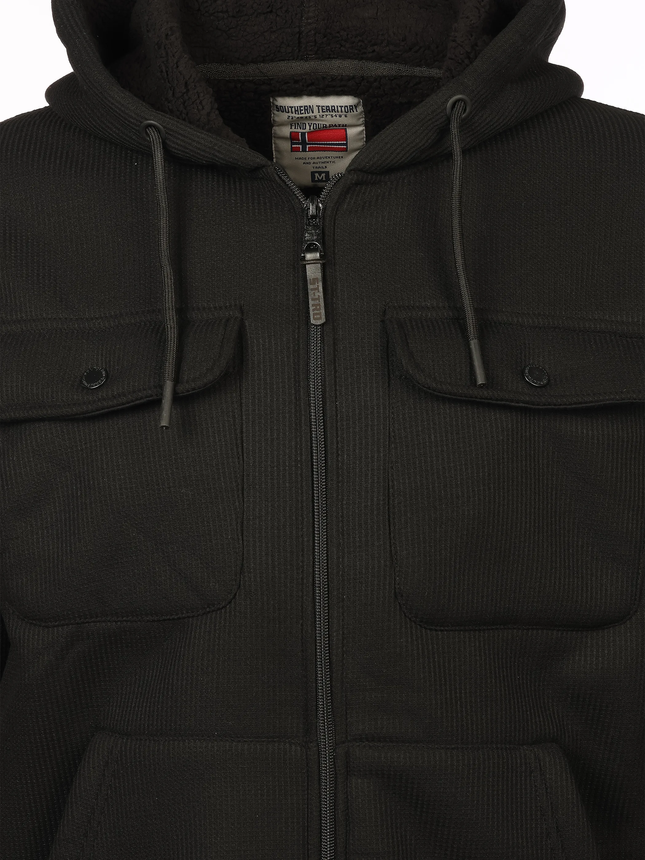 Southern Territory He. Sweatjacke wattiert batch Schwarz 930675 BLACK 3