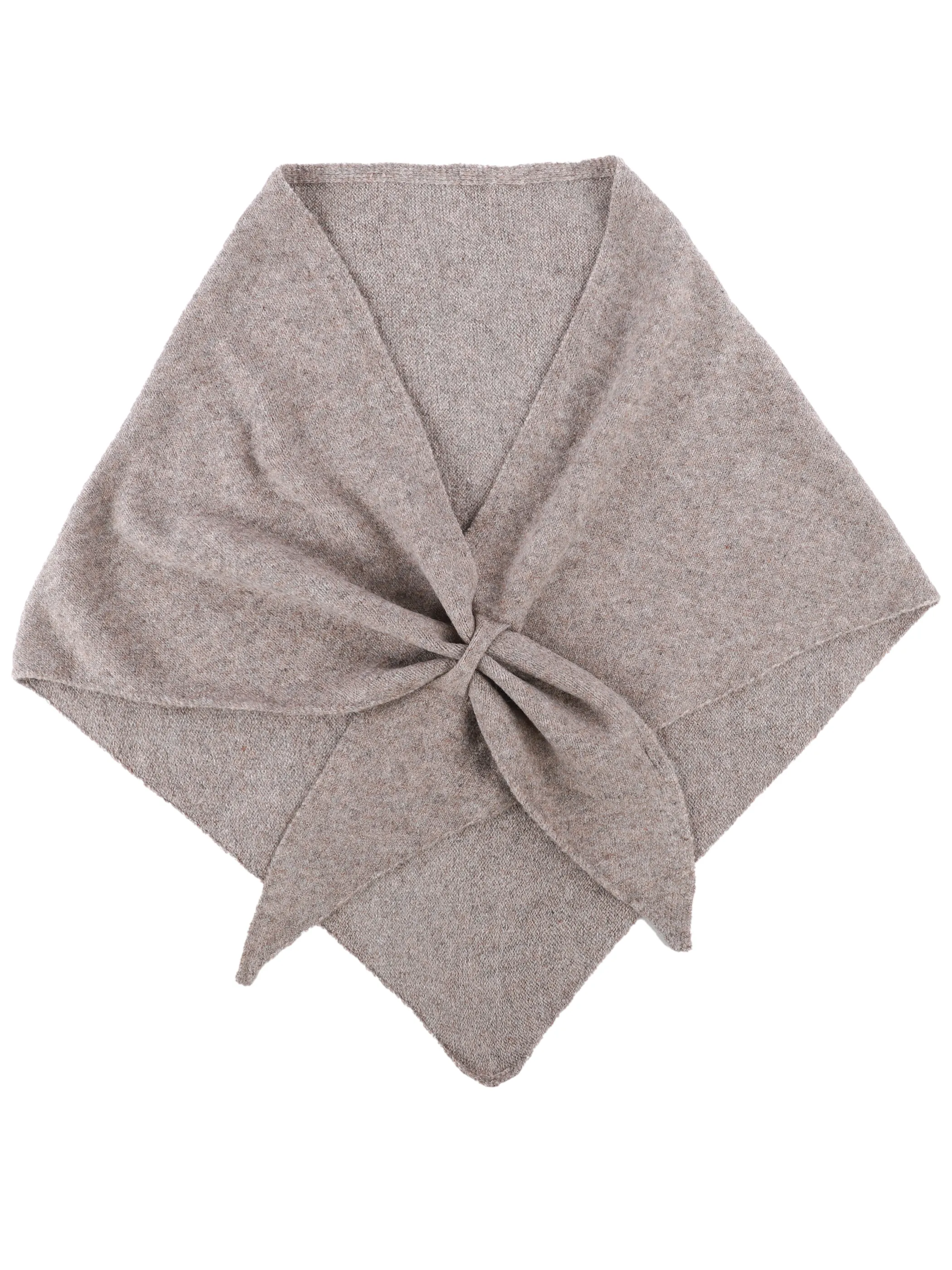 IX-O Da-Strick-Dreieckstuch Beige 918376 BEIGE 1
