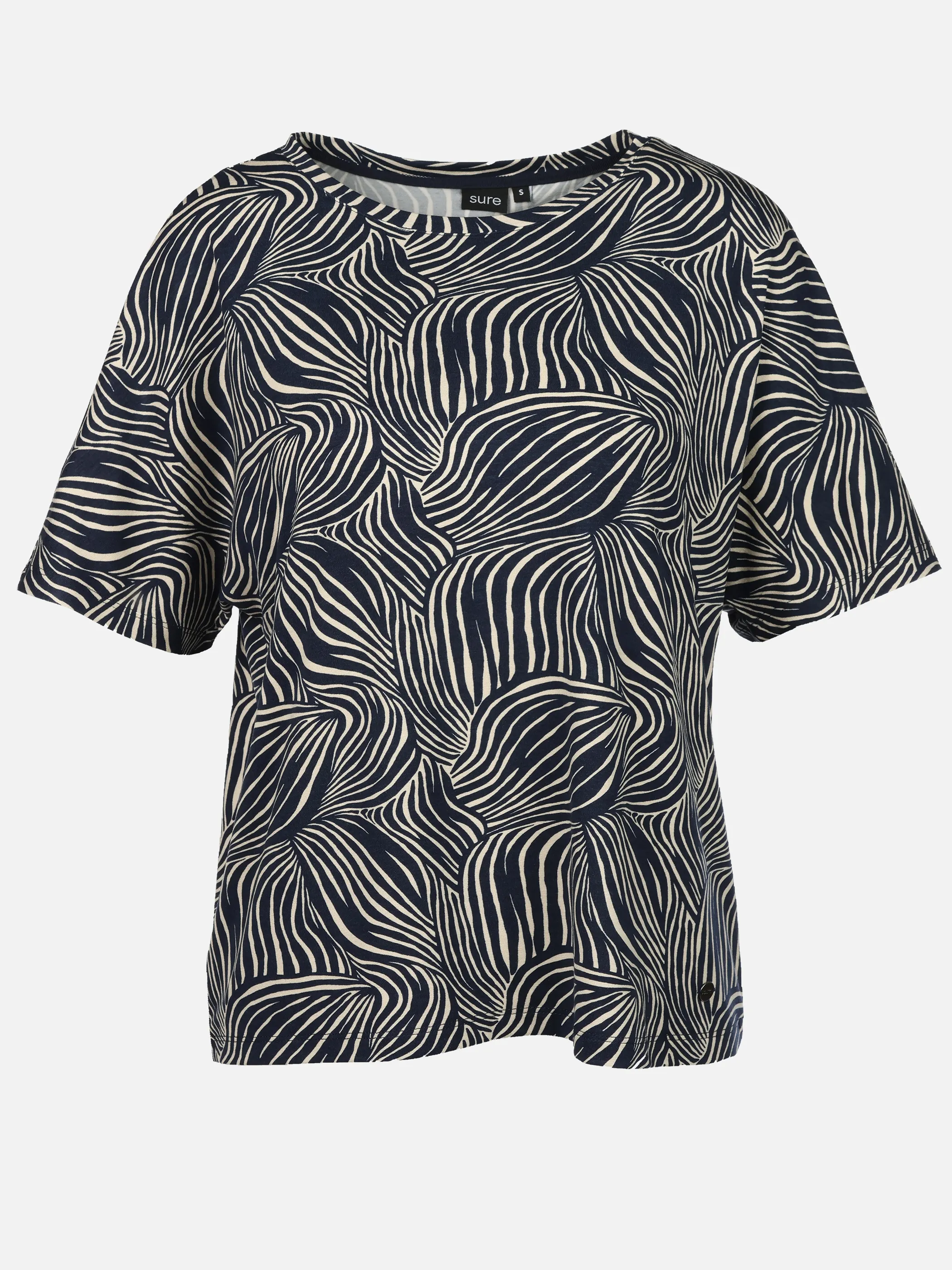 Sure Da. Rundhalsshirt Marine 930836 DARK SAP 1