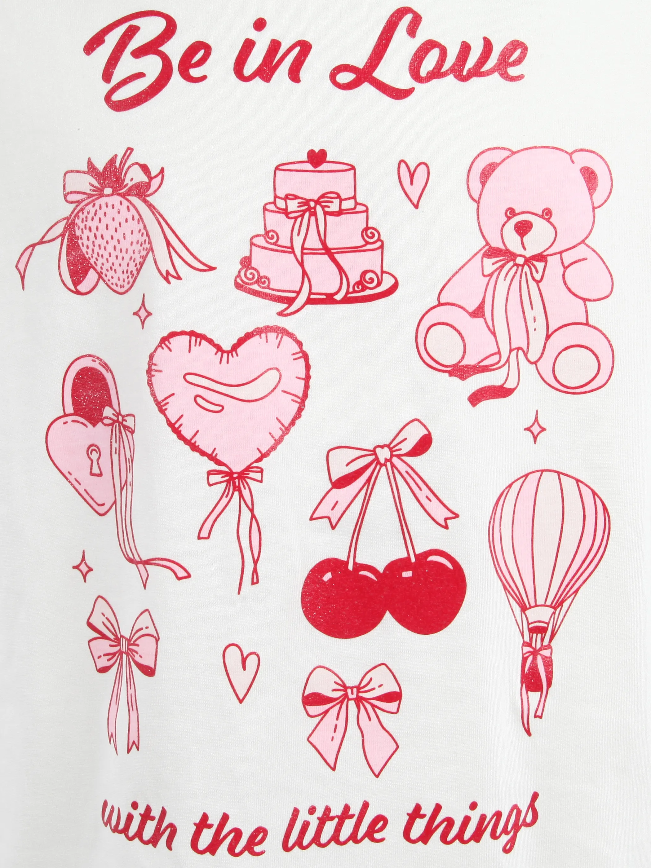 One Way TG T-Shirt mit girly Print in weiß Weiß 921659 WE 3