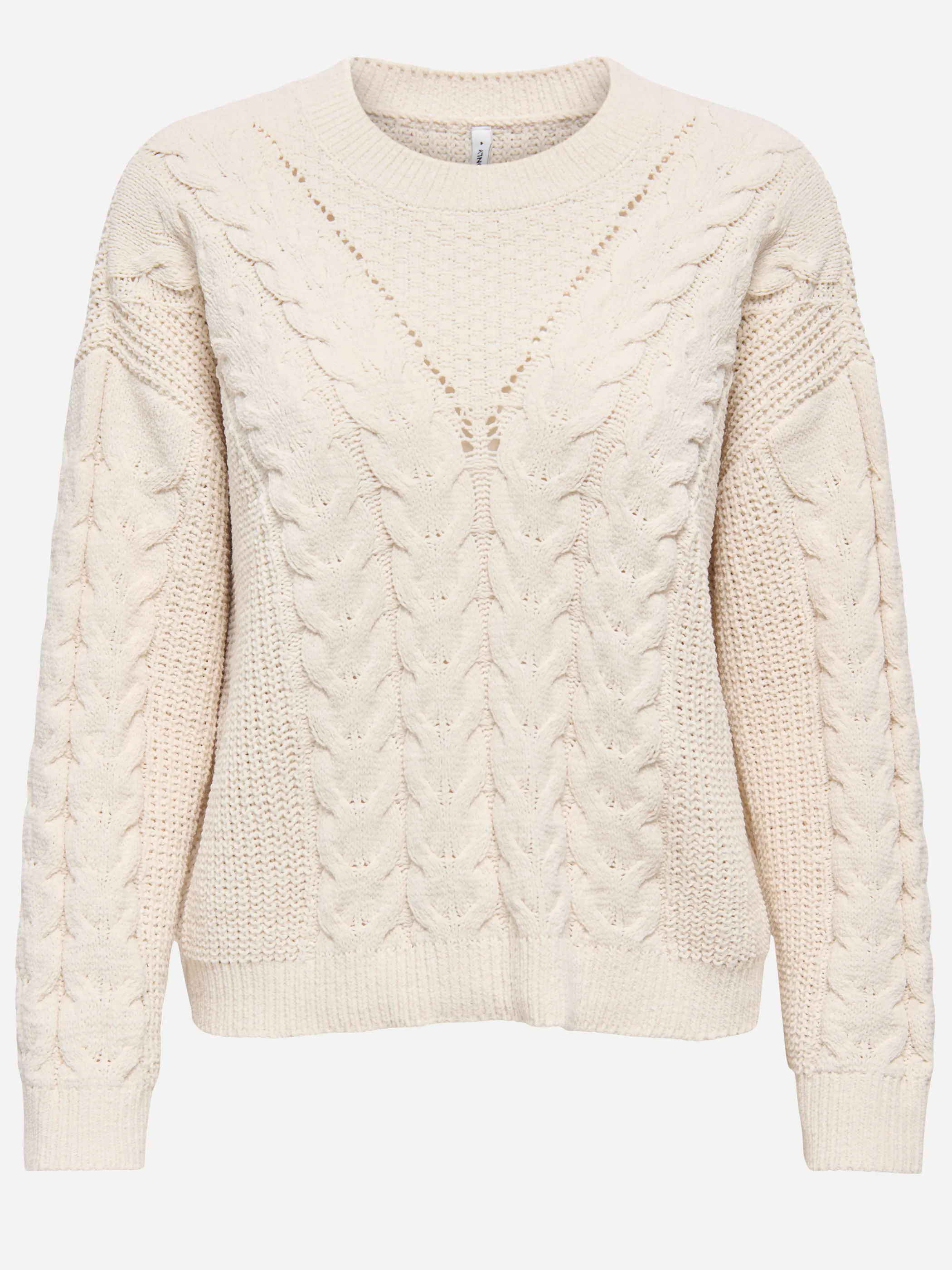 Only 15374804 ONLELLY LS O-NECK CC Beige 928690 180083002 3
