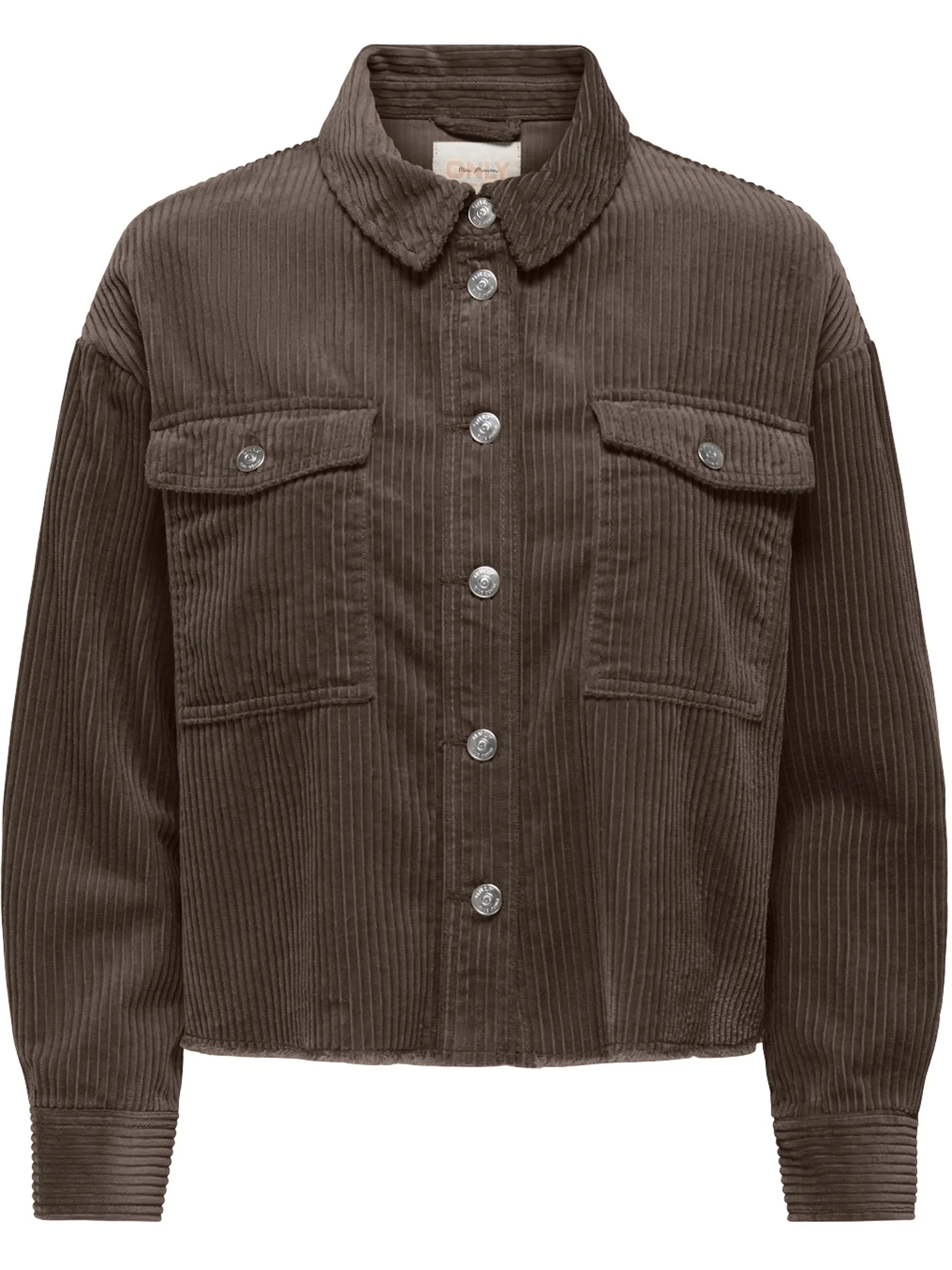 Only ONLY 15222456 ONLMARINA-ENY LIFE L/S CORD JACKET Braun 913013 273815 5
