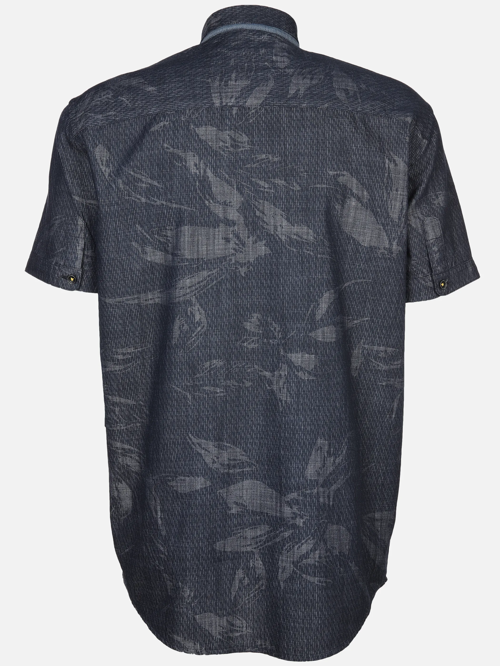 Jim Spencer He. Freizeithemd 1/2 Arm allover Blau 892175 NAVY 2