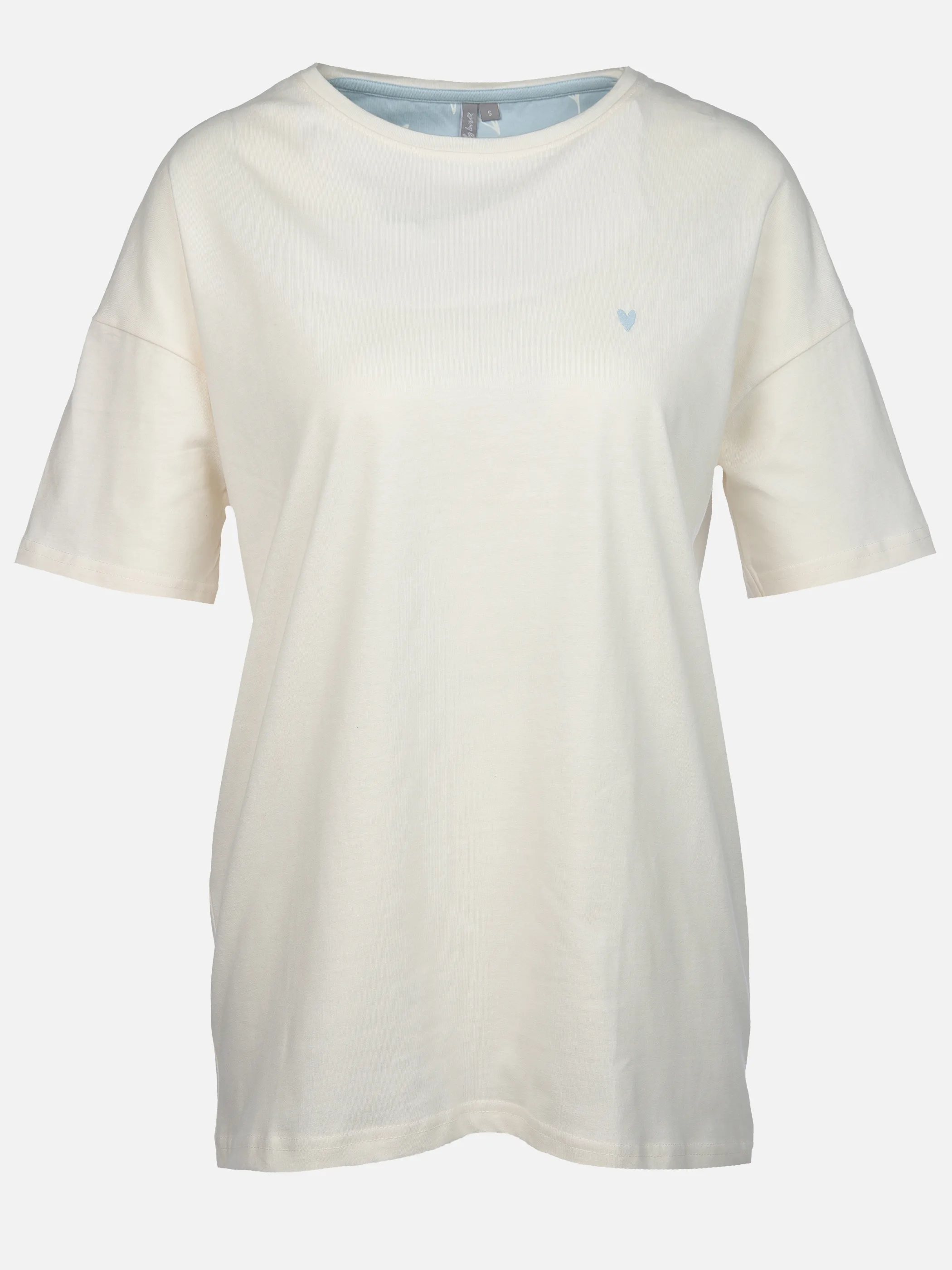 byLouise Da. Schlafshirt uni Weiß 906745 ECRU 1