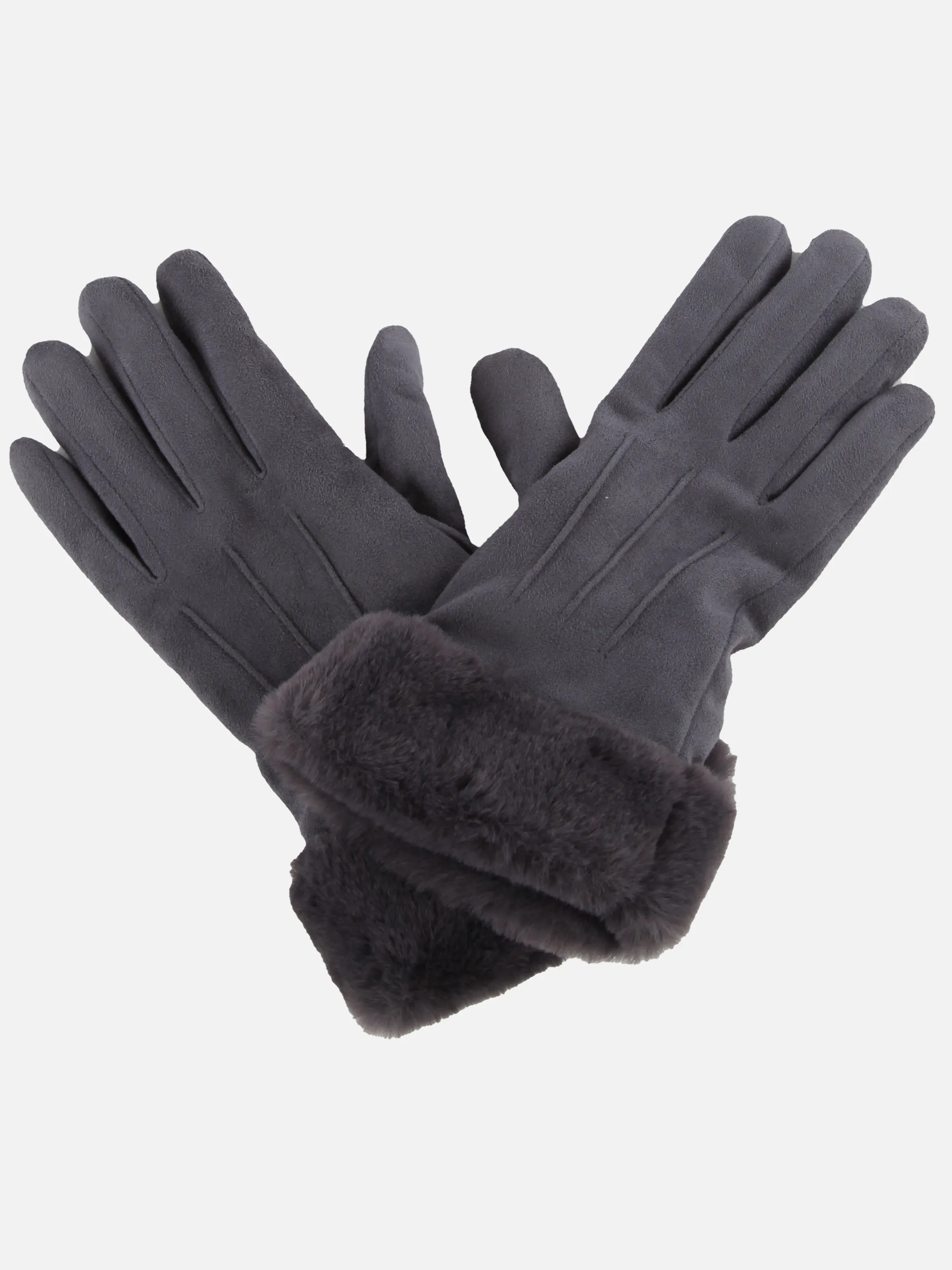 Sure Da-Handschuhe m. Kunstpelz Grau 915081 ANTHRA 1