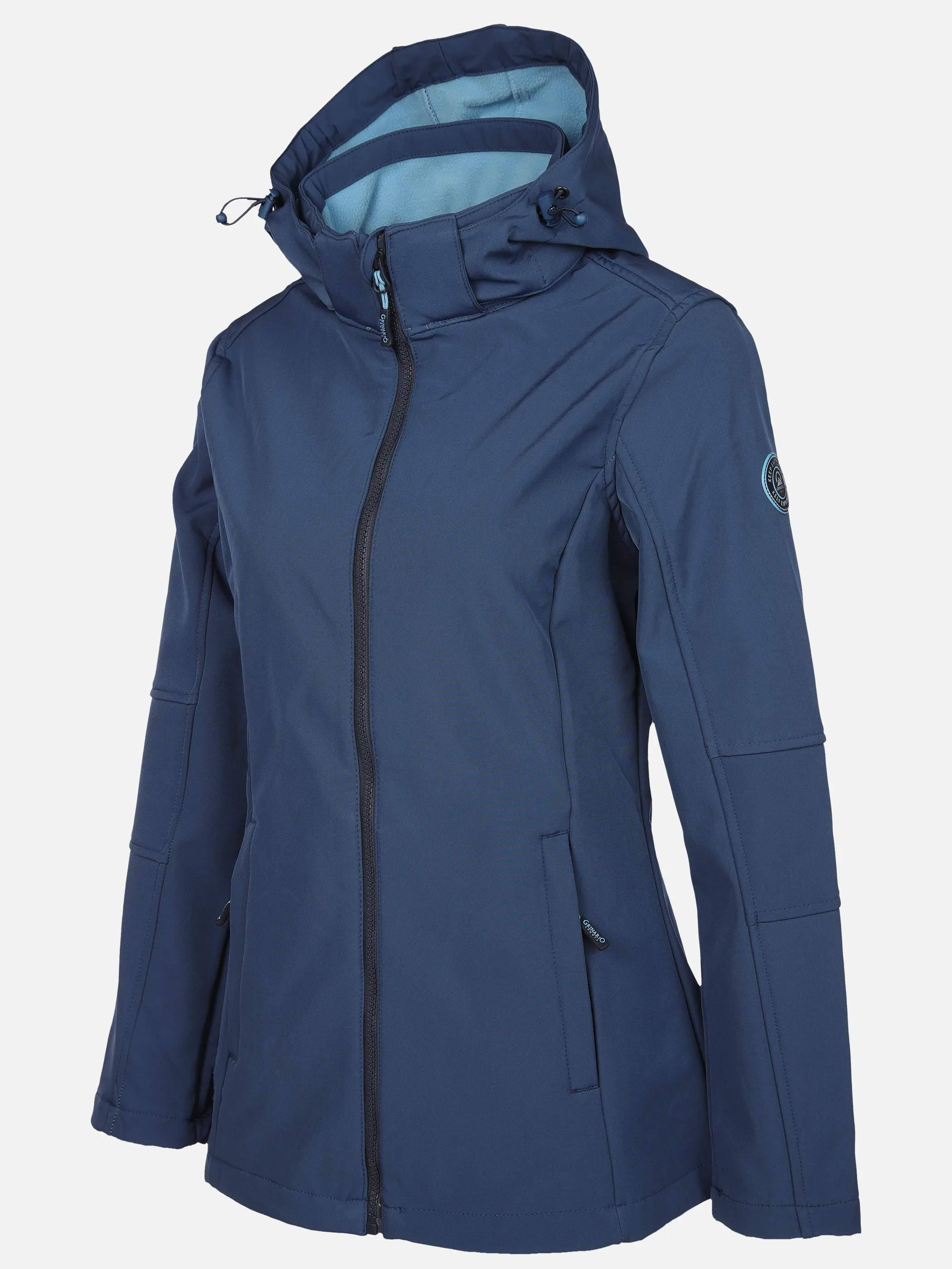 Grinario Sports Da-Softshelljacke m. Kapuze Blau 912552 BLUE MEL. 3