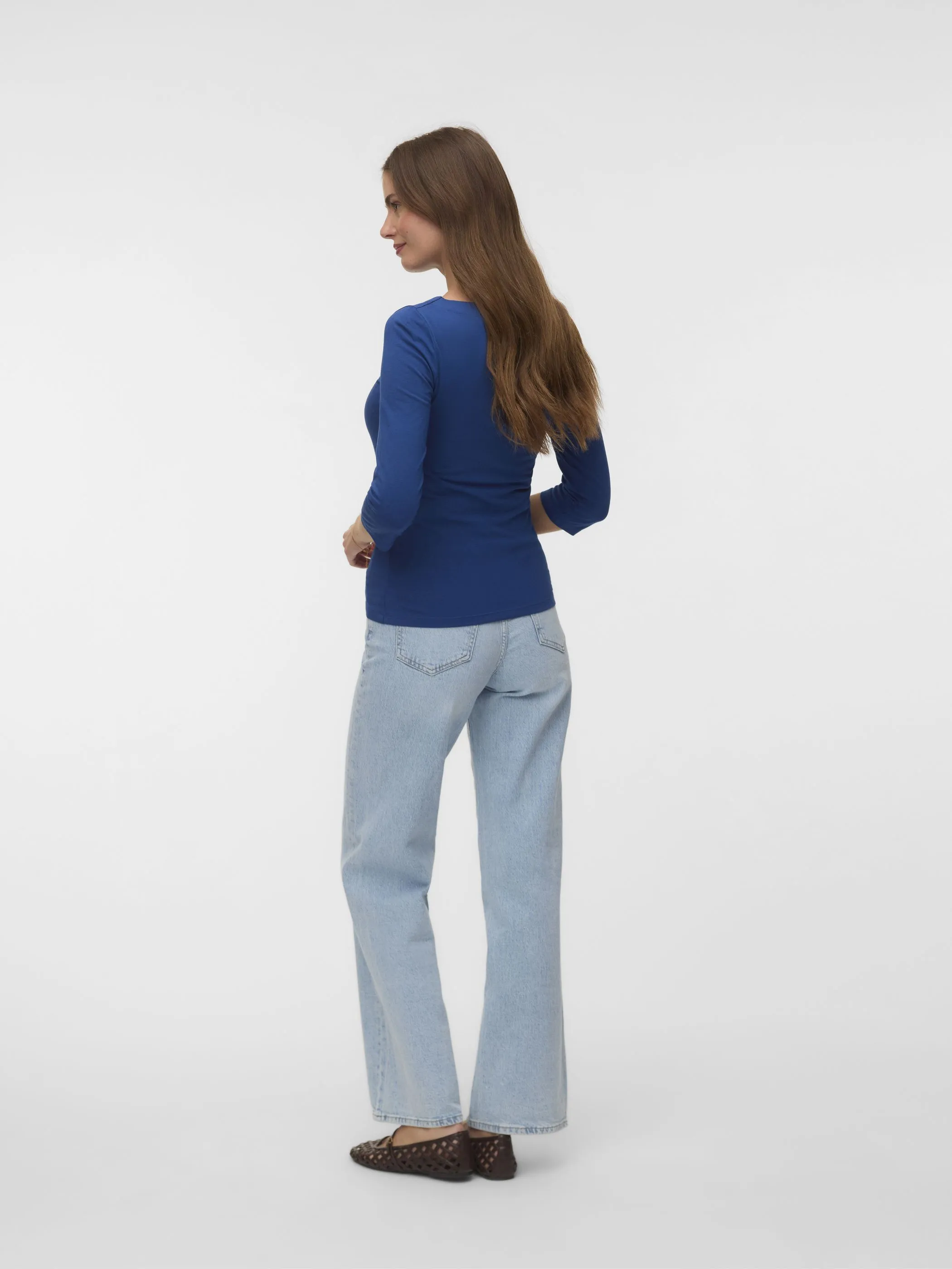 Vero Moda 10274133 VMPANDA MODAL 3/4 TOP Blau 866193 283597 2