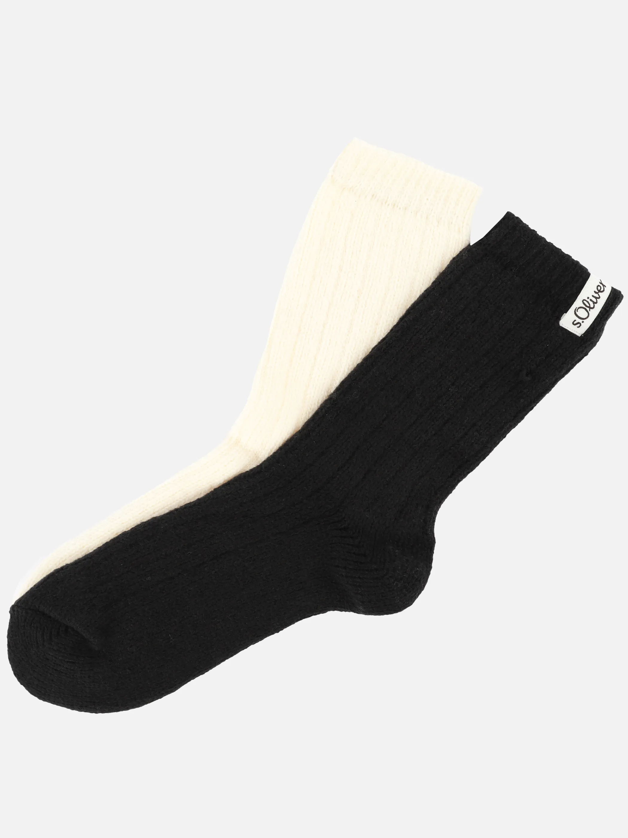 s.Oliver S20742 Warm & Cozy sustainable Socke 2er Schwarz 898903 9997 1