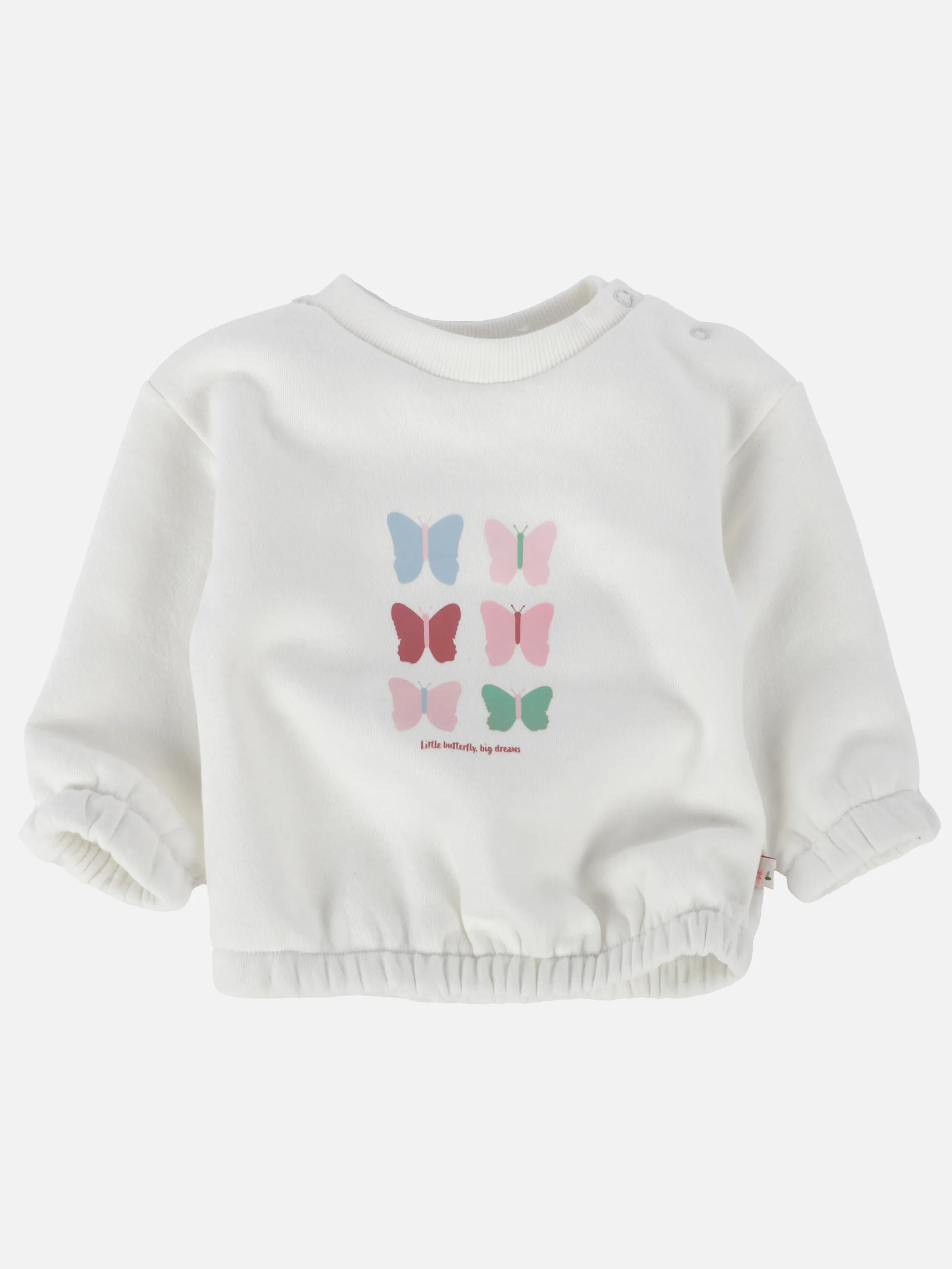 Bubble Gum BM Sweatshirt mit Schmetterlingdruck in weiß Weiß 908458 WEIß 1