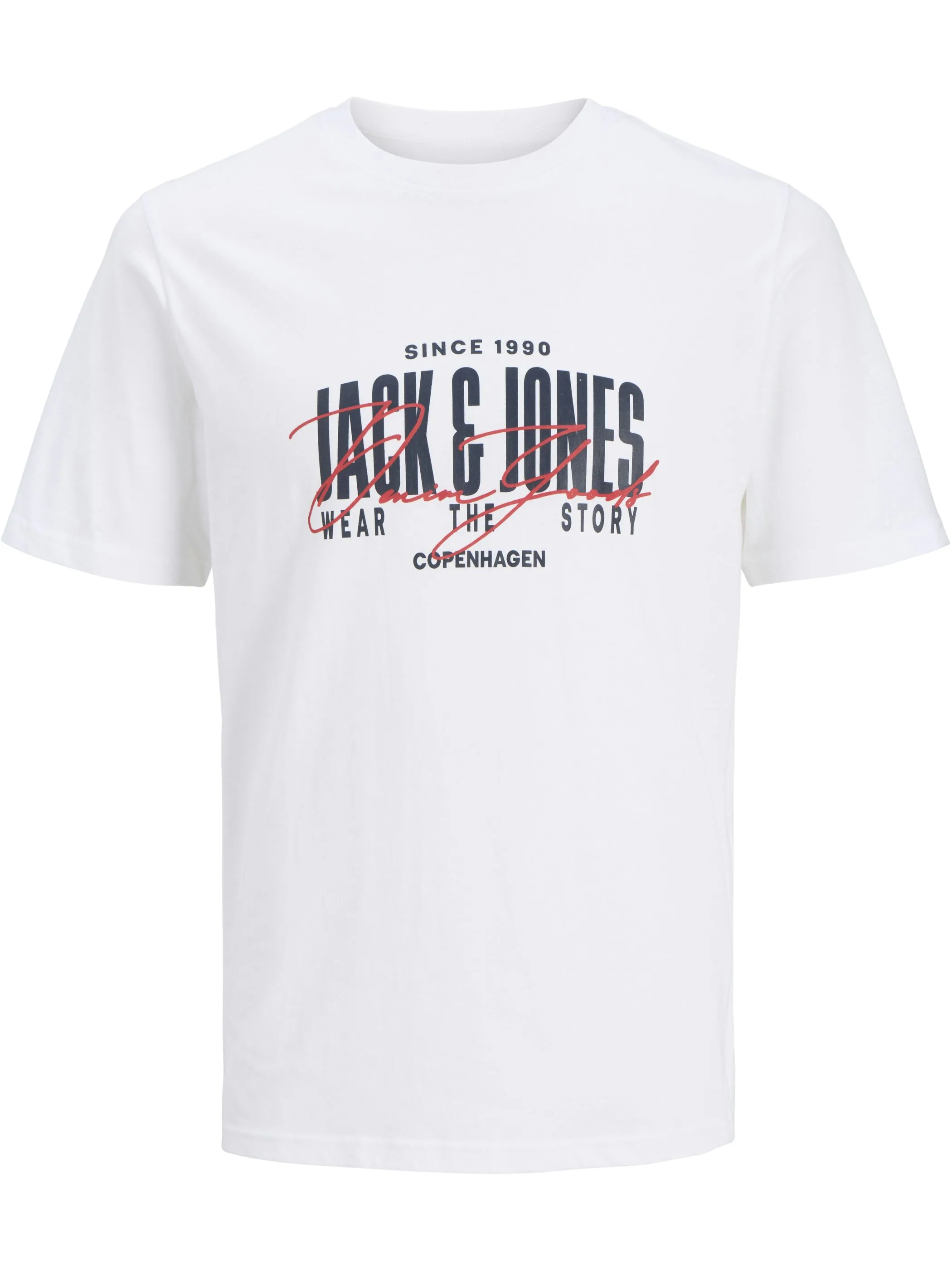 Jack Jones 12298488 JJAERO TEE SS CREW NE Weiß 928692 177627002 1