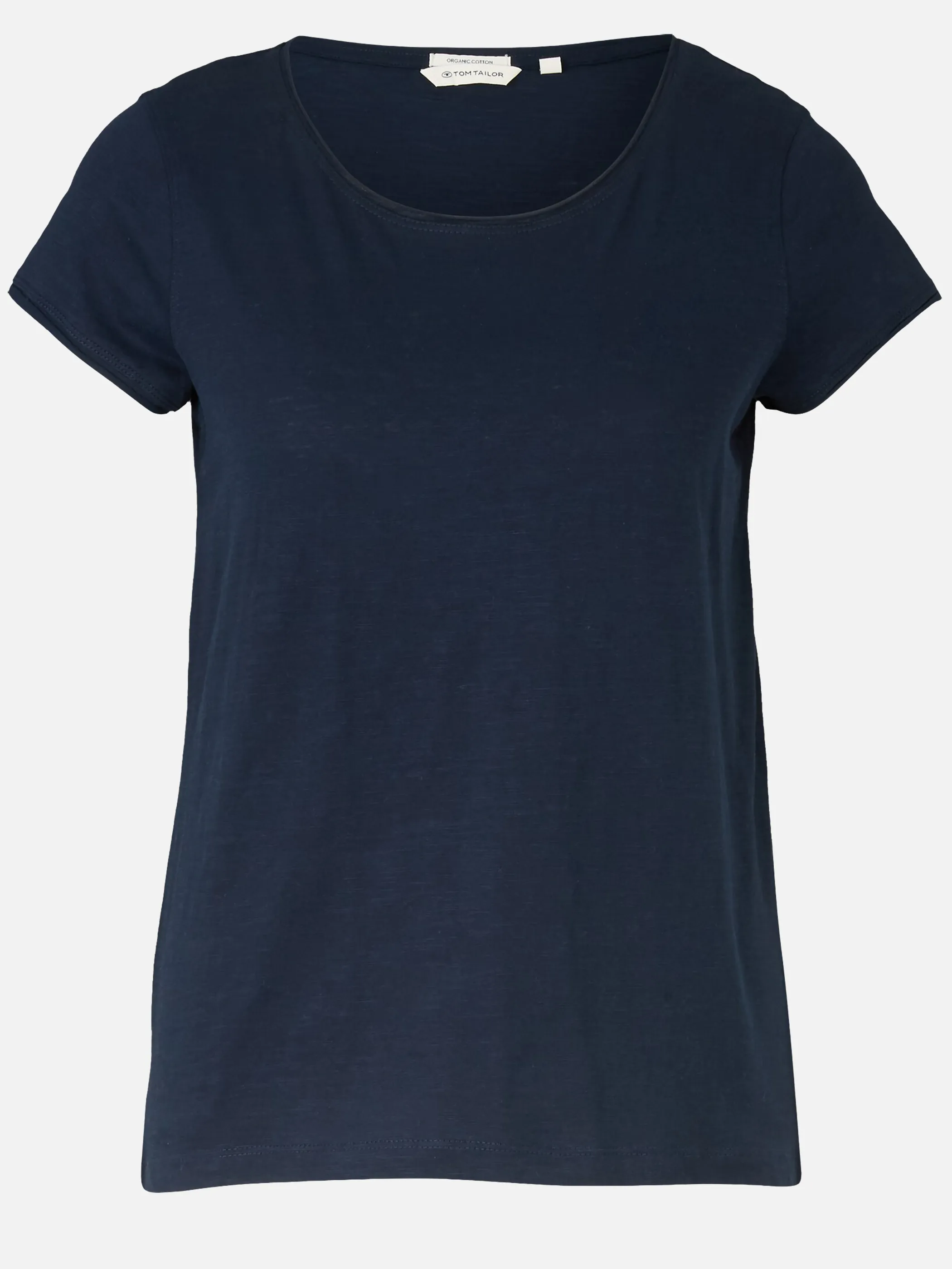 Tom Tailor 1050423 NOS T-shirt slub jersey wide crew Blau 922033 10668 3