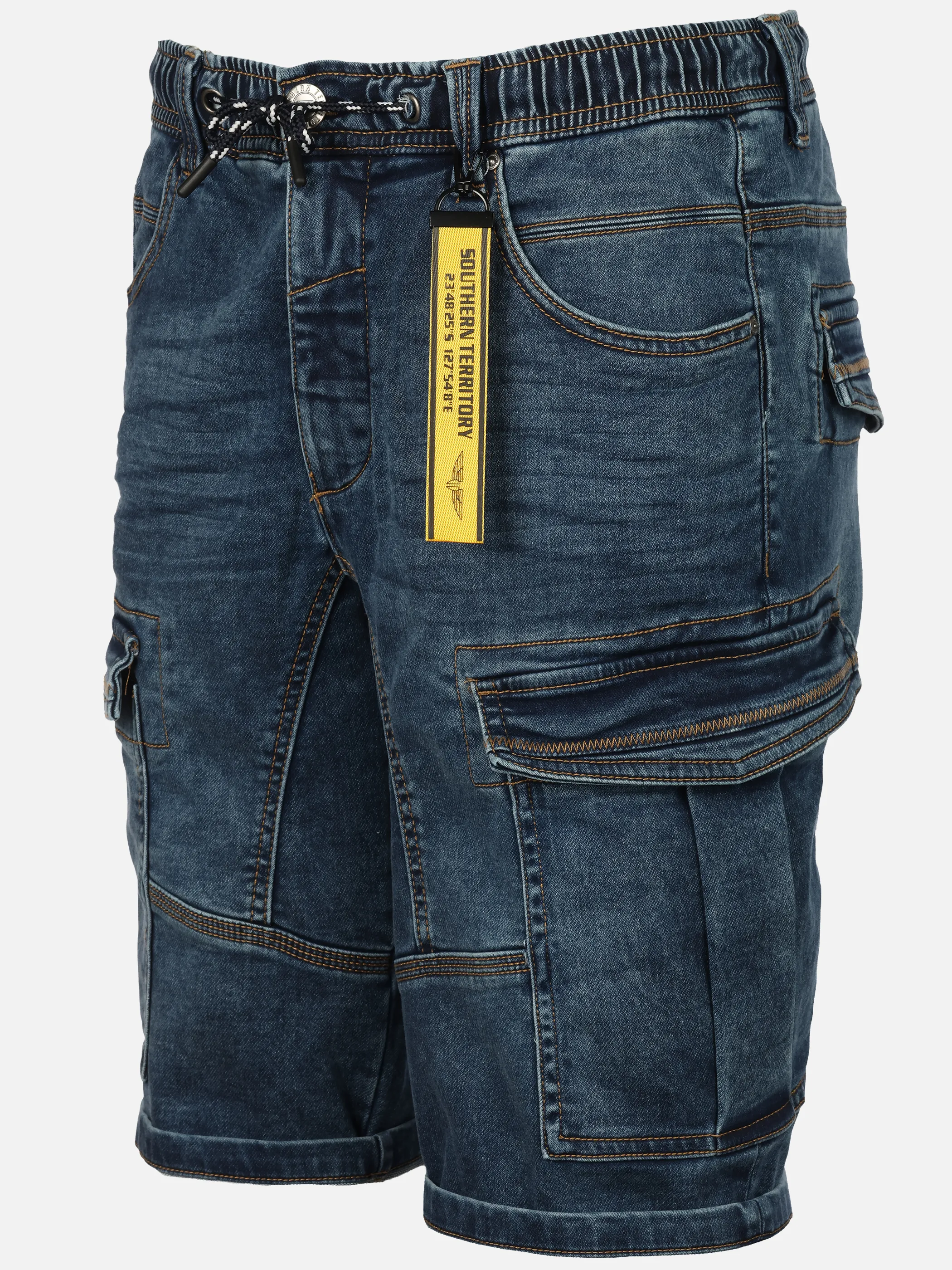 Southern Territory He. Cargodenimshorts relax Blau 924979 LT DENIM 3