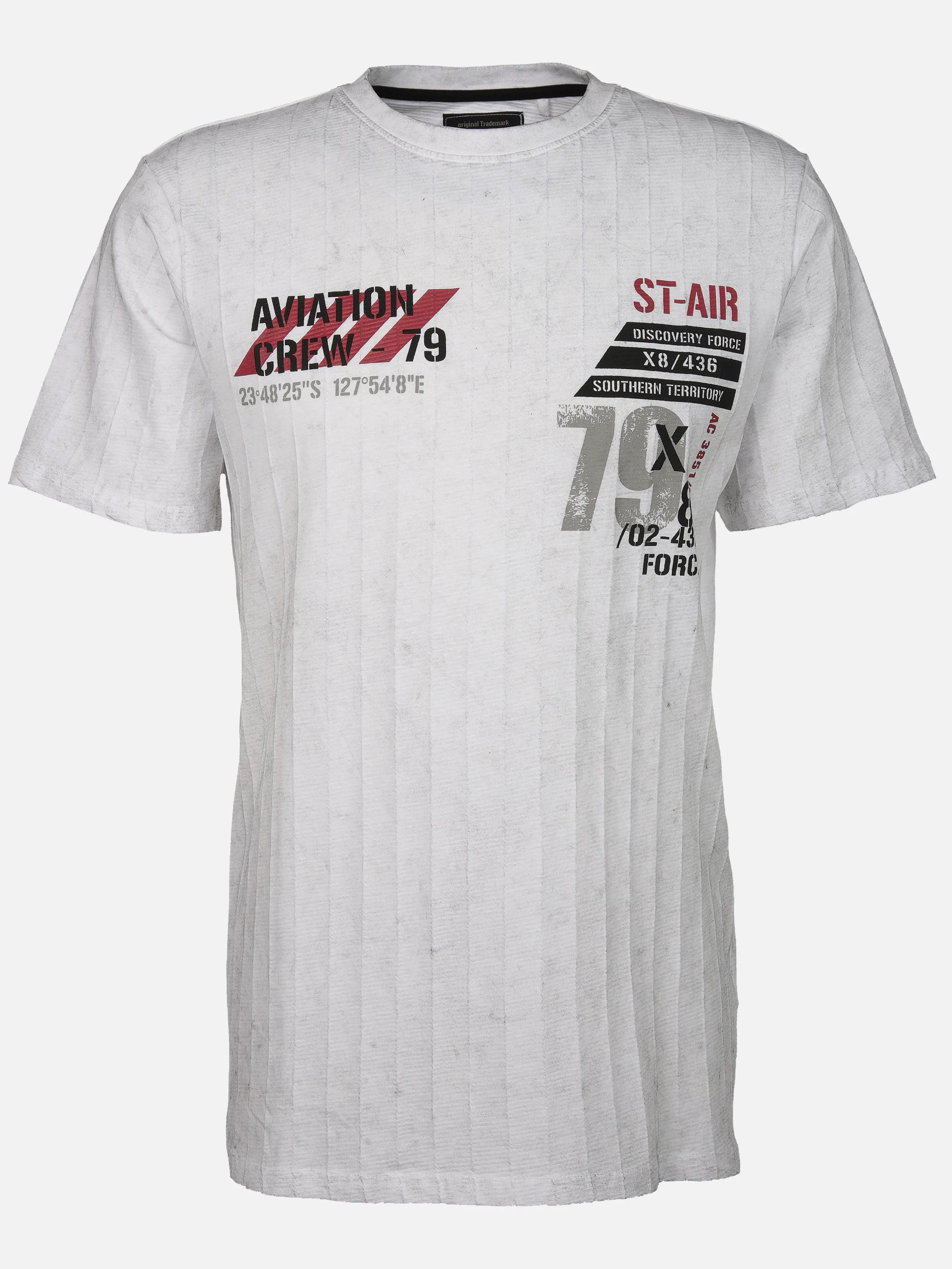 Southern Territory He. T-Shirt 1/2 Arm Jacquard washer Weiß 910623 WEIß 1