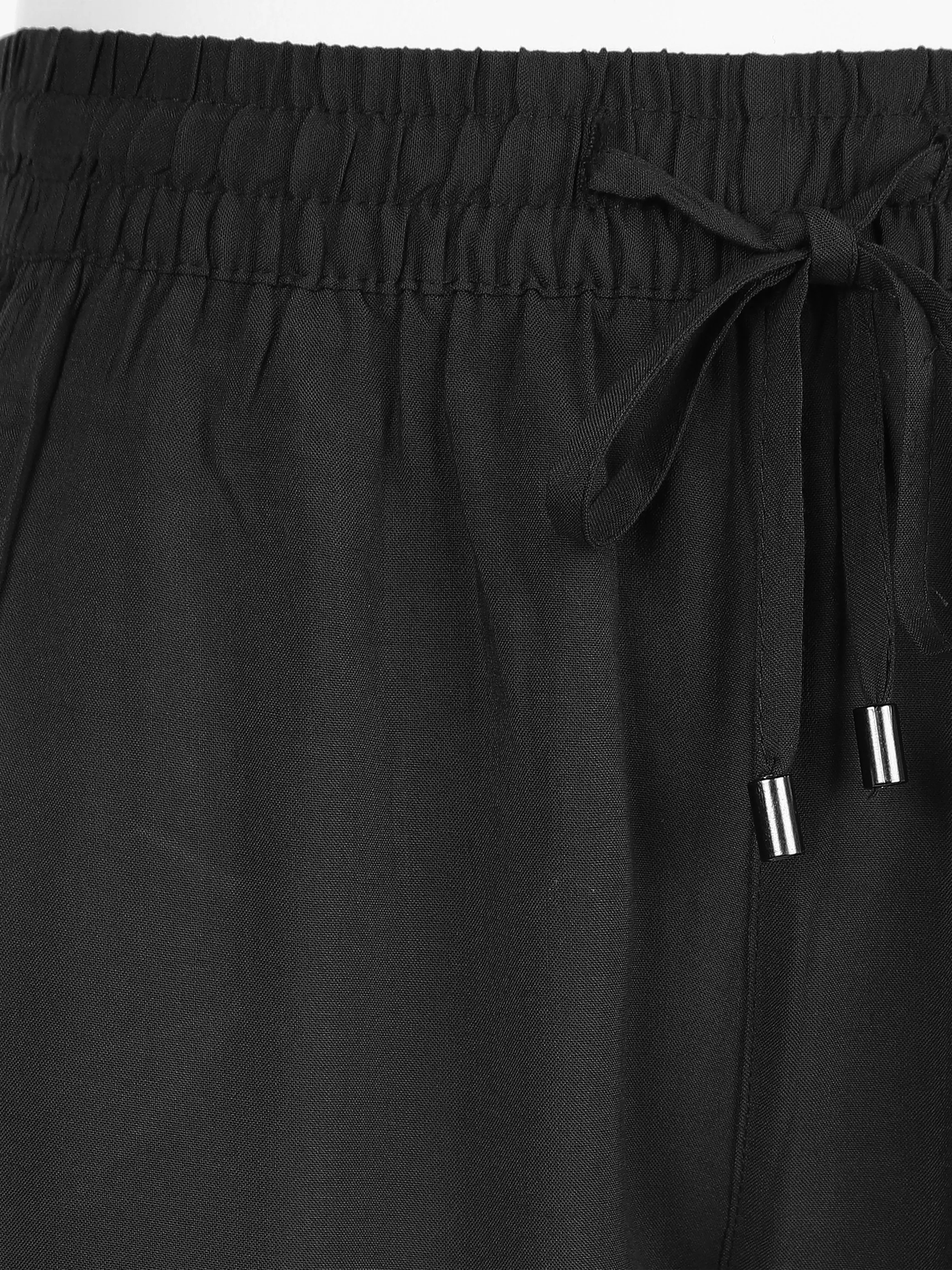 Sure Da-Viskose-Hose unifarben Schwarz 850529 BLACK 3