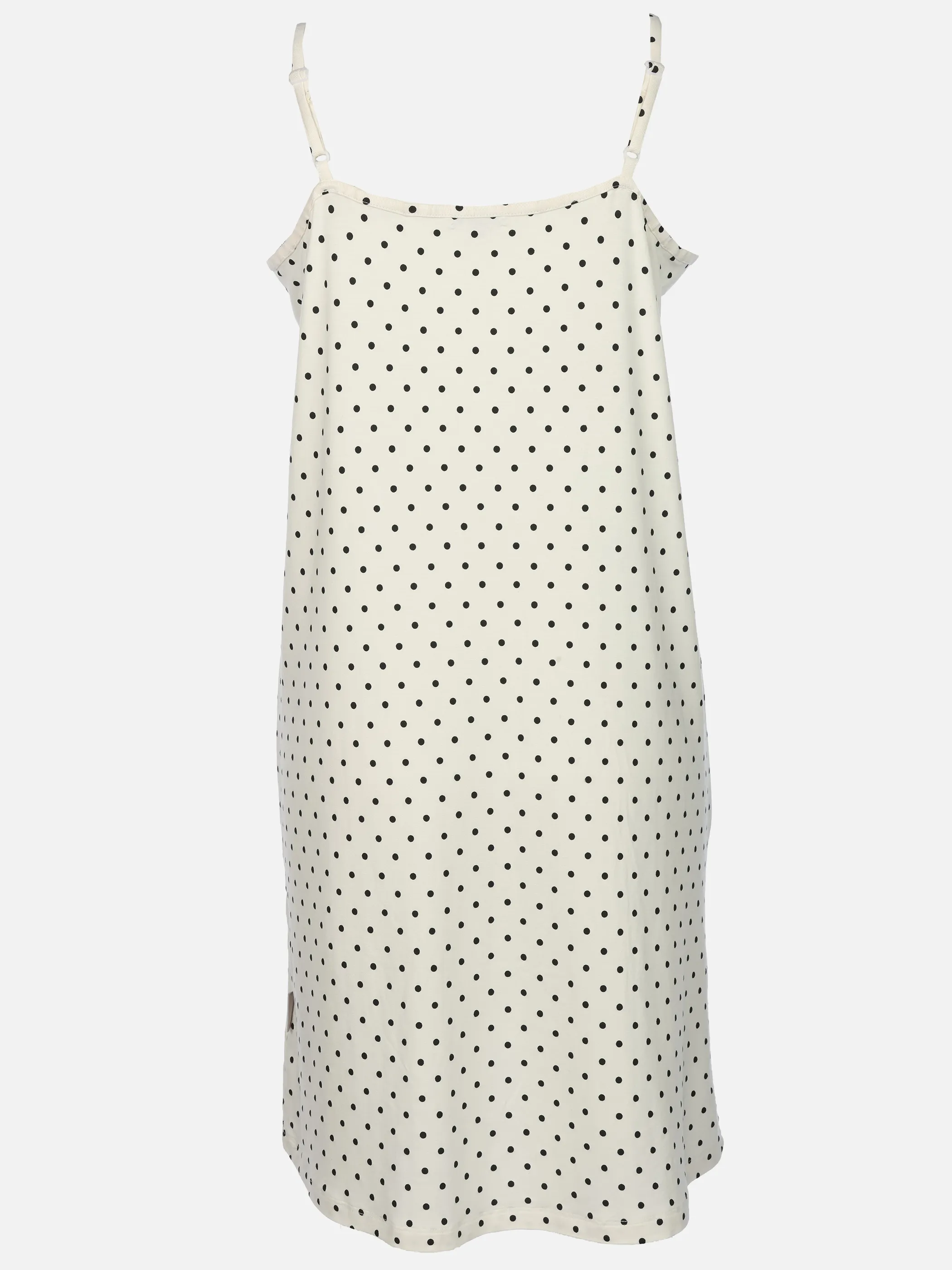 Sure Da. Nachttshirt mit kleinen punkten Weiß 924011 ECRU/BLACK 2