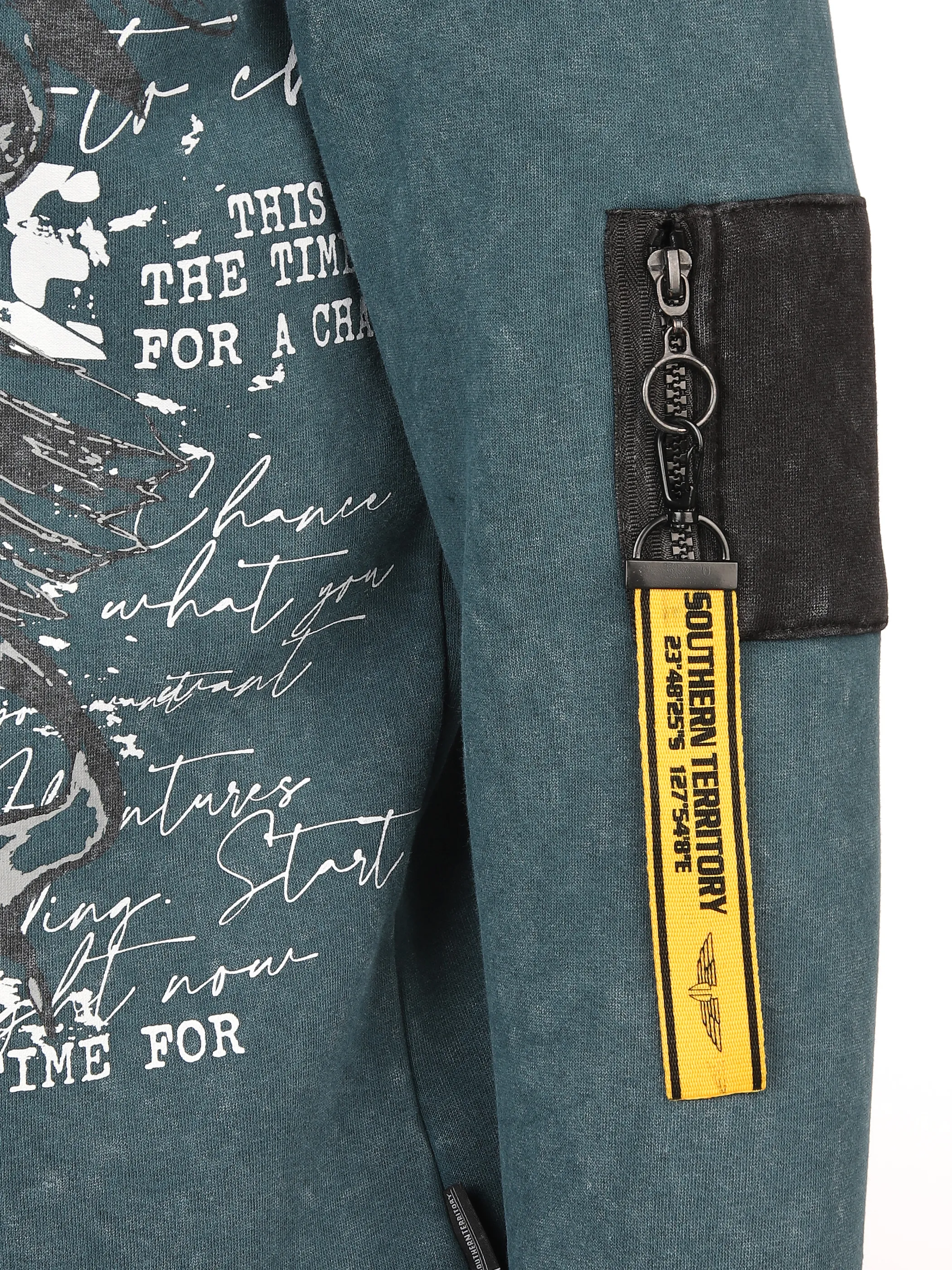 Southern Territory He. Kapuzensweatshirt Adler Türkis 901410 PETROL 3 Southern Territory He. Kapuzensweatshirt Adler Türkis 901410 PETROL 3