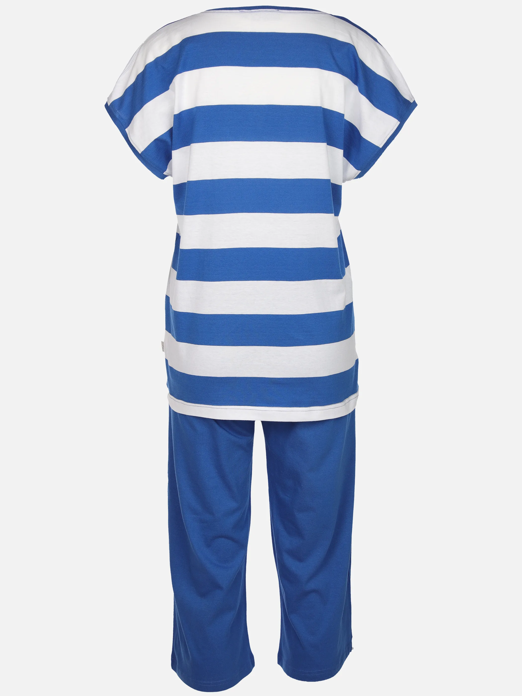 Sure Da. Pyjama garngefärbter Ringel Stickerei Kirsche Weiß 904931 WEIß 2