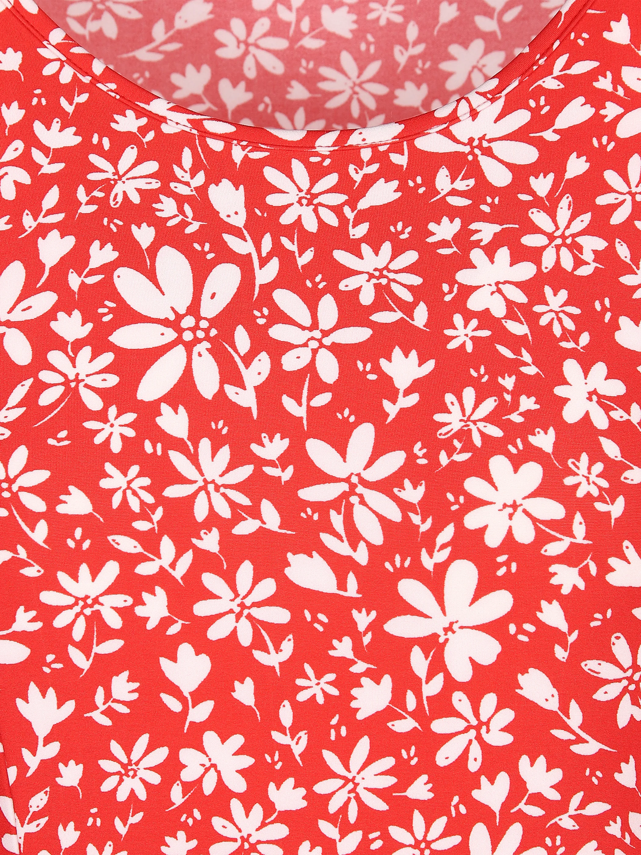 Sure Da-Alloverdruck-Kleid ärmellos Rot 851886 RED/WHITE 3