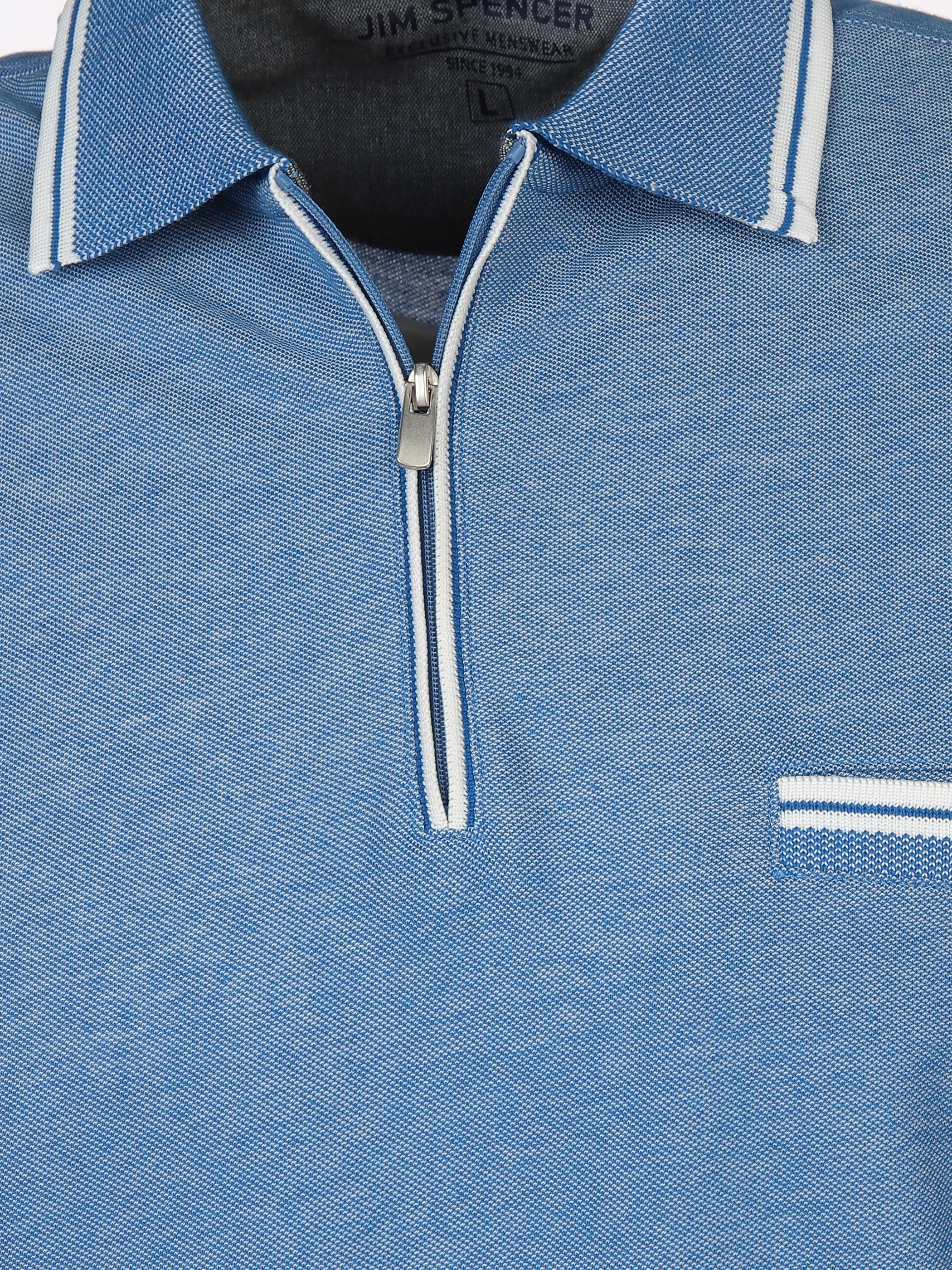 Jim Spencer He. Poloshirt 1/2 Arm twisted RV Blau 893240 BLUE 3 Jim Spencer He. Poloshirt 1/2 Arm twisted RV Blau 893240 BLUE 3