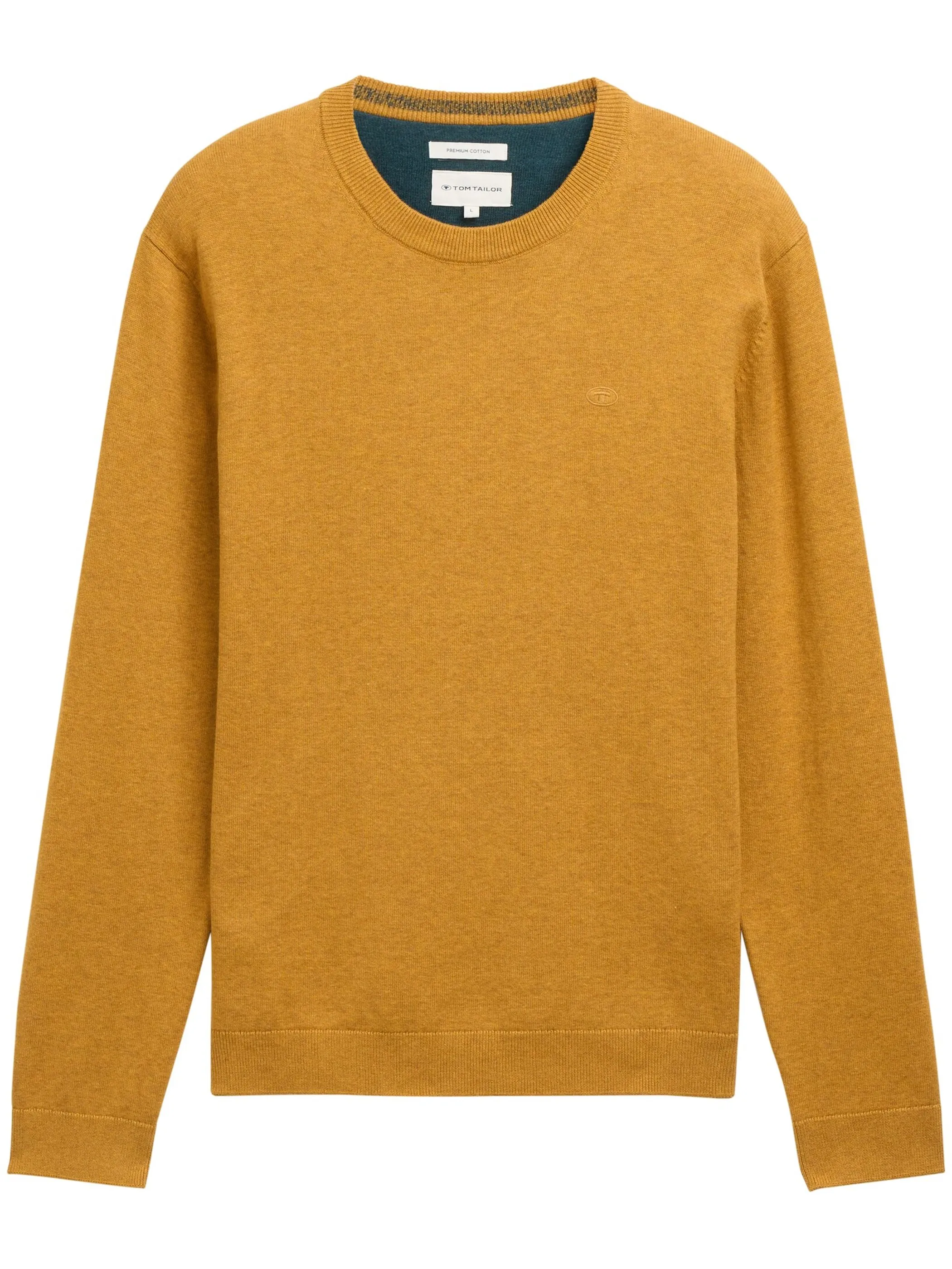 Tom Tailor 1039805 NOS basic crewneck knit Gelb 898460 36292 1