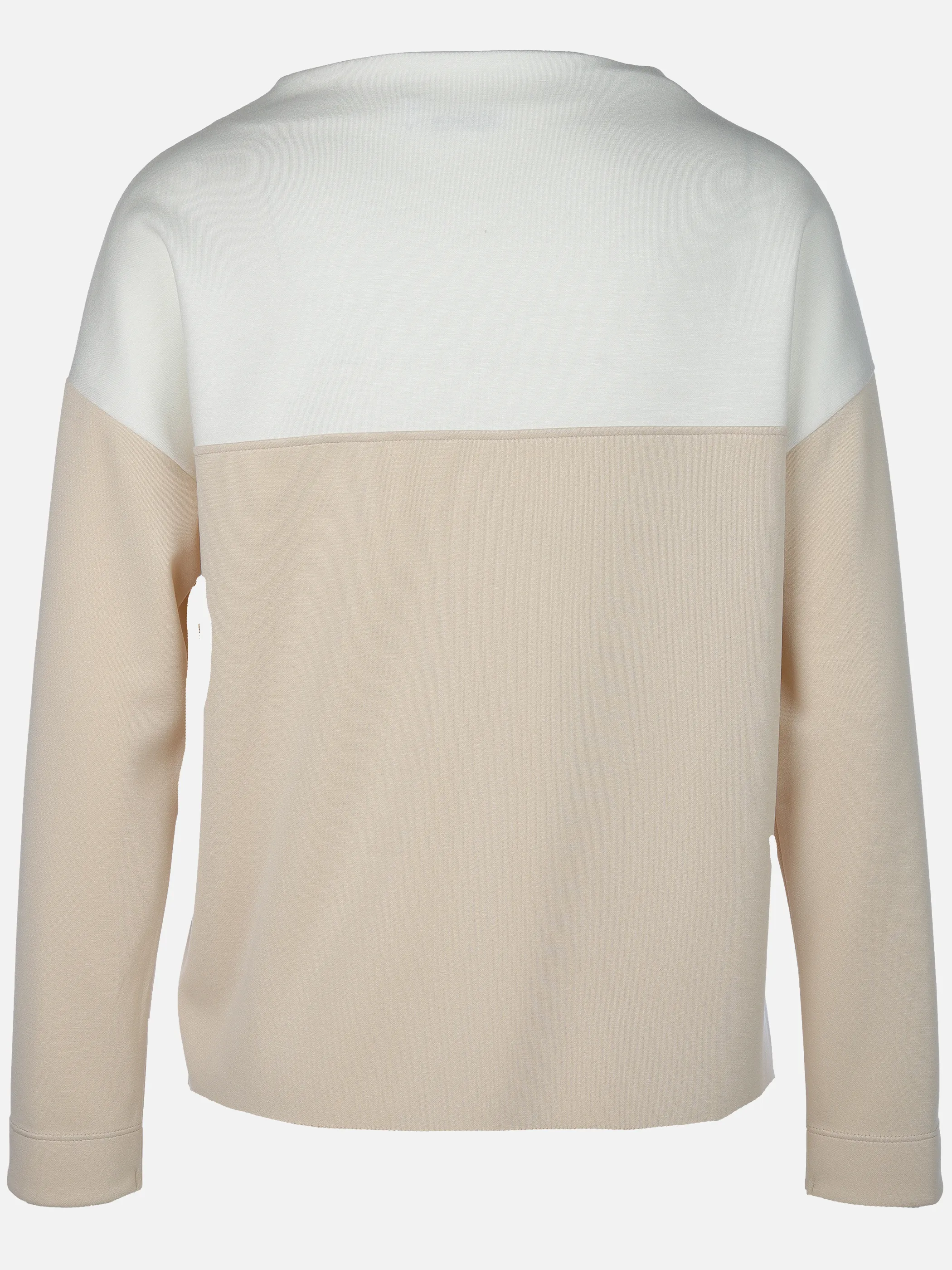 Lisa Tossa Da-Silk Look Sweatshirt Beige 916304 MOONBEAM/C 2