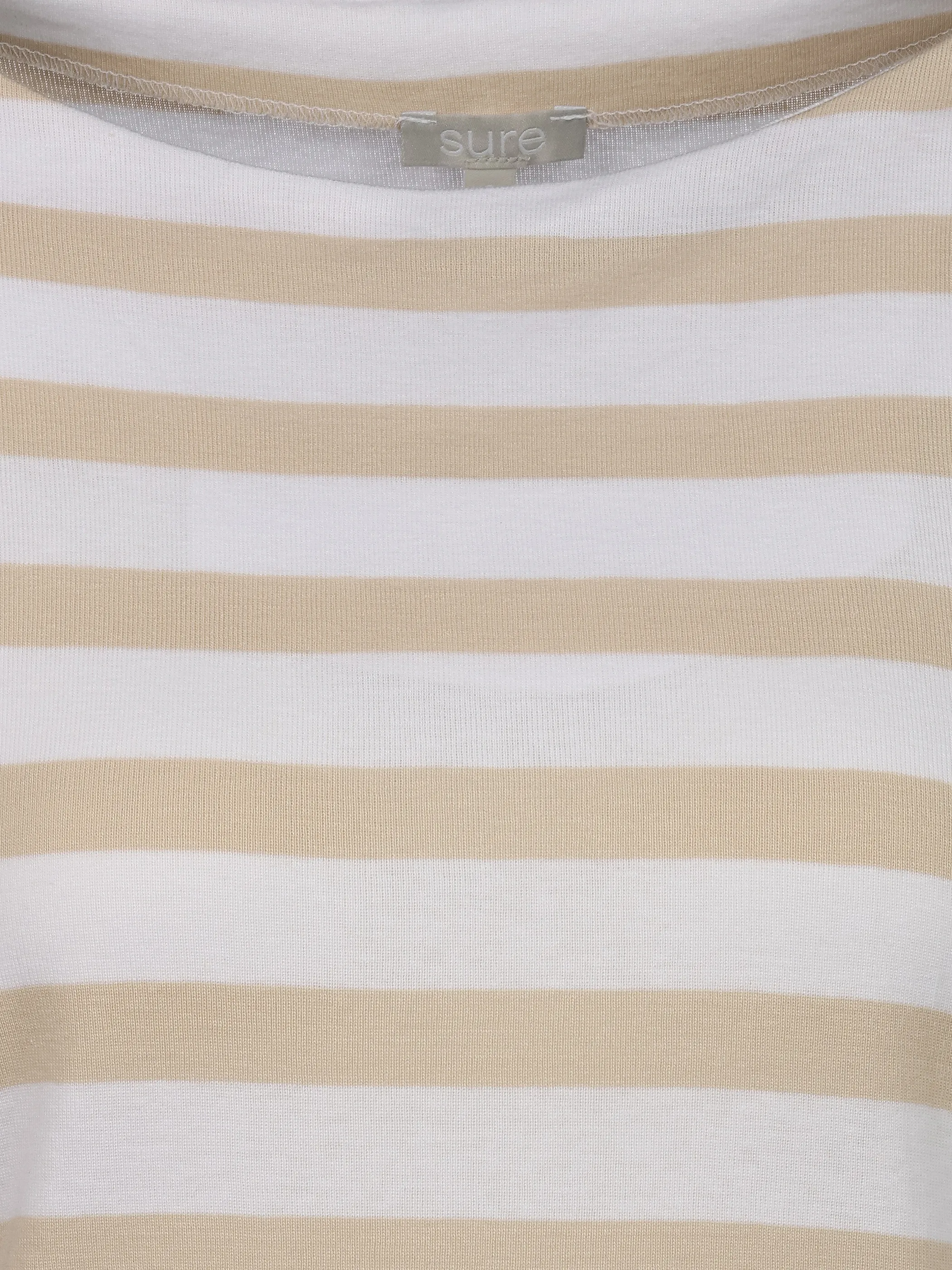 Sure Da-T-Shirt gestreift Beige 922067 OAK 3