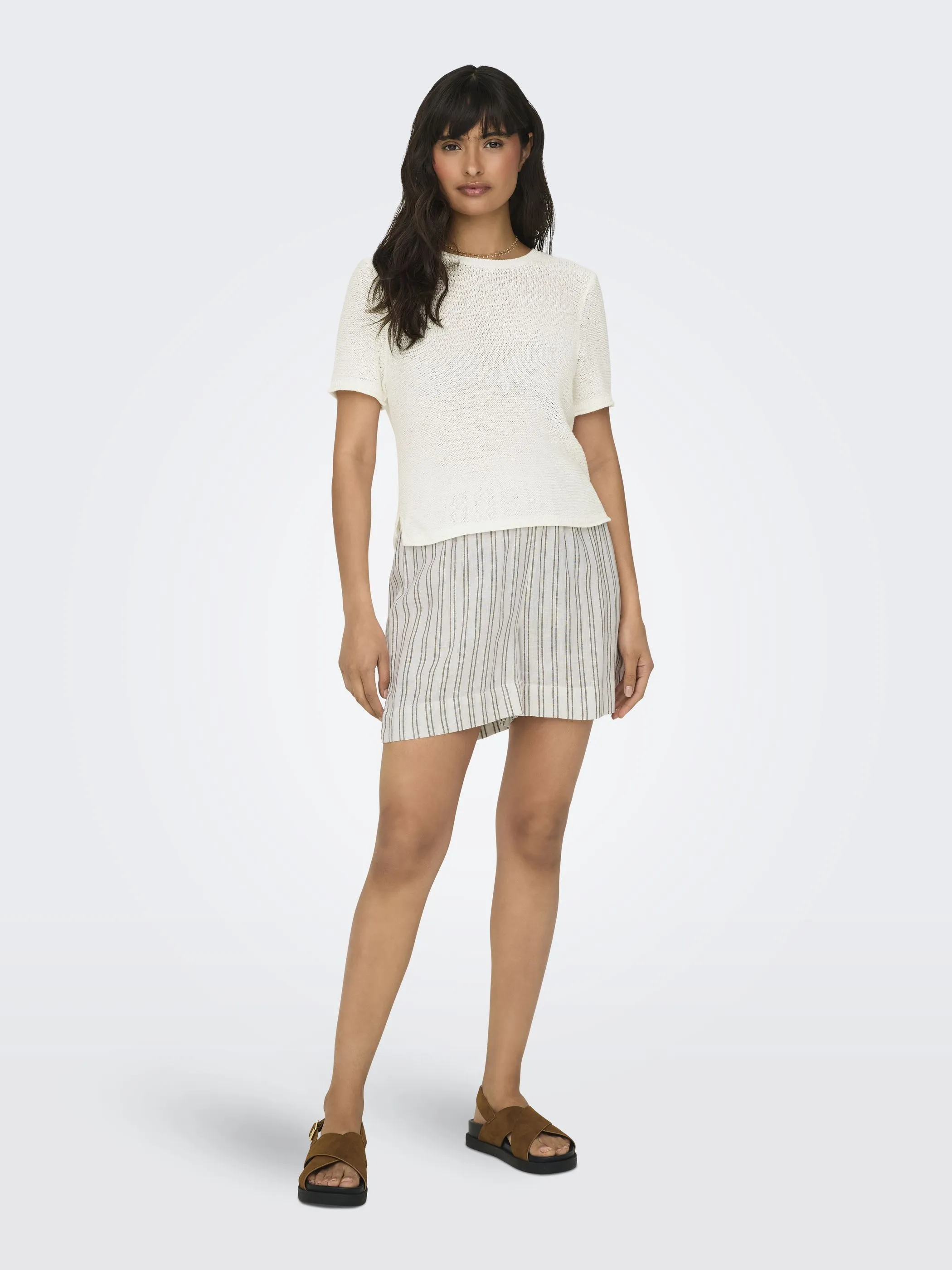 Only 15254282 ONLSUNNY S/S PULLOVER Weiß 906690 177922 4