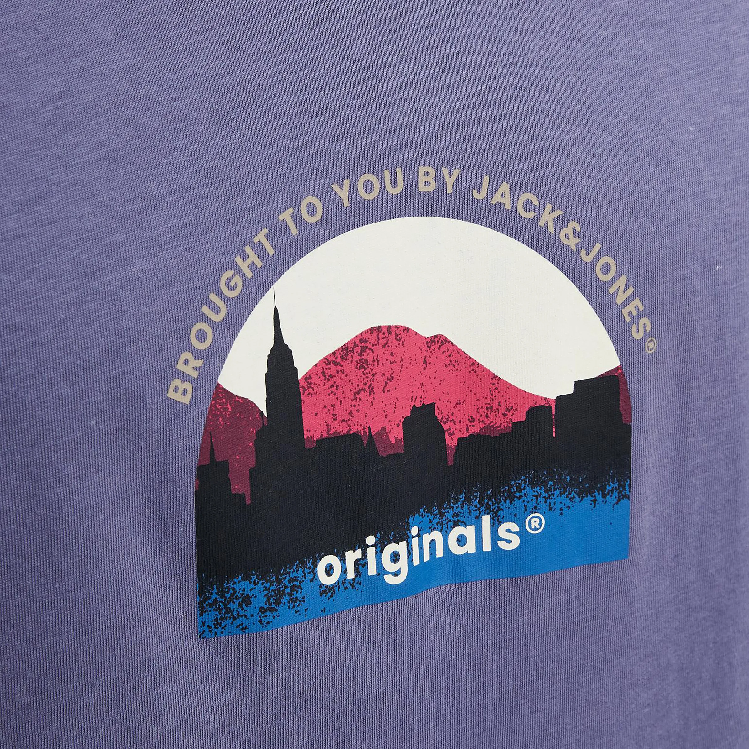 Jack Jones 12242048 JORSILVERLAKE GRAPHIC Lila 883653 176871 3