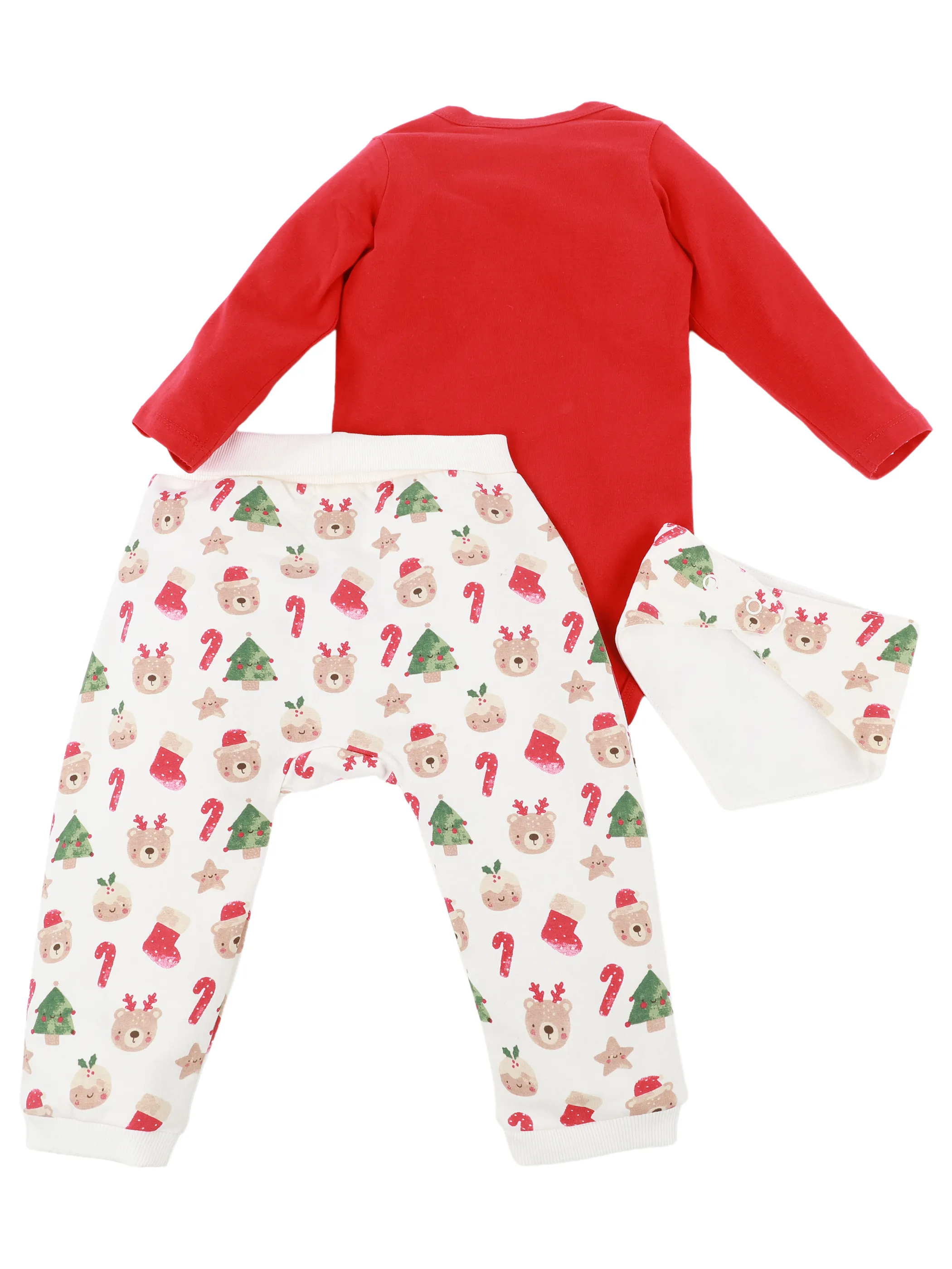 Bubble Gum BU 3pcs Weihnacht-Set; Body + Hose + Neckarchief Rot 933641 ROT/WEIß 3