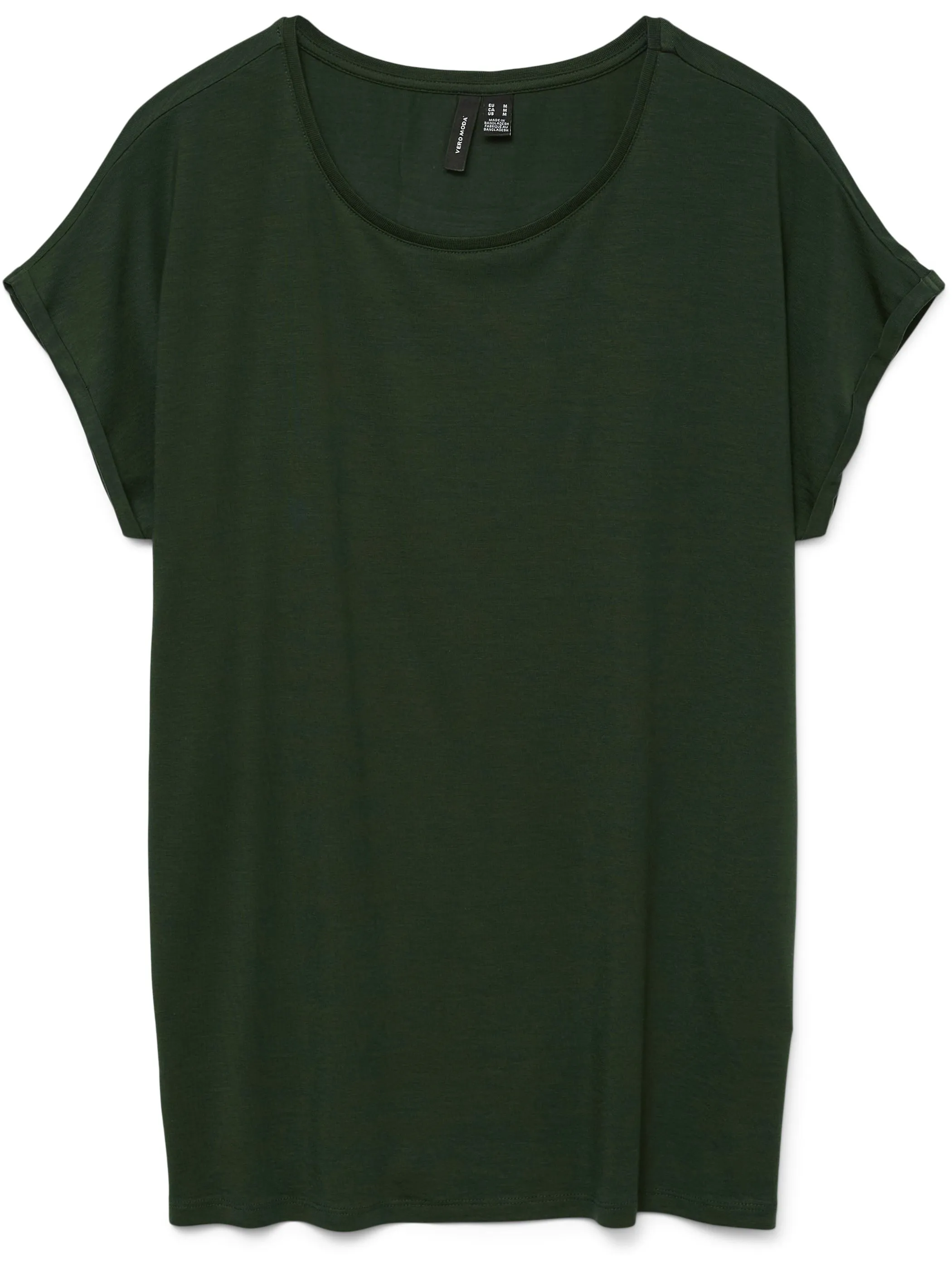 Vero Moda 10284468 VMAVA PLAIN SS TOP GA Grün 873829 197452 1