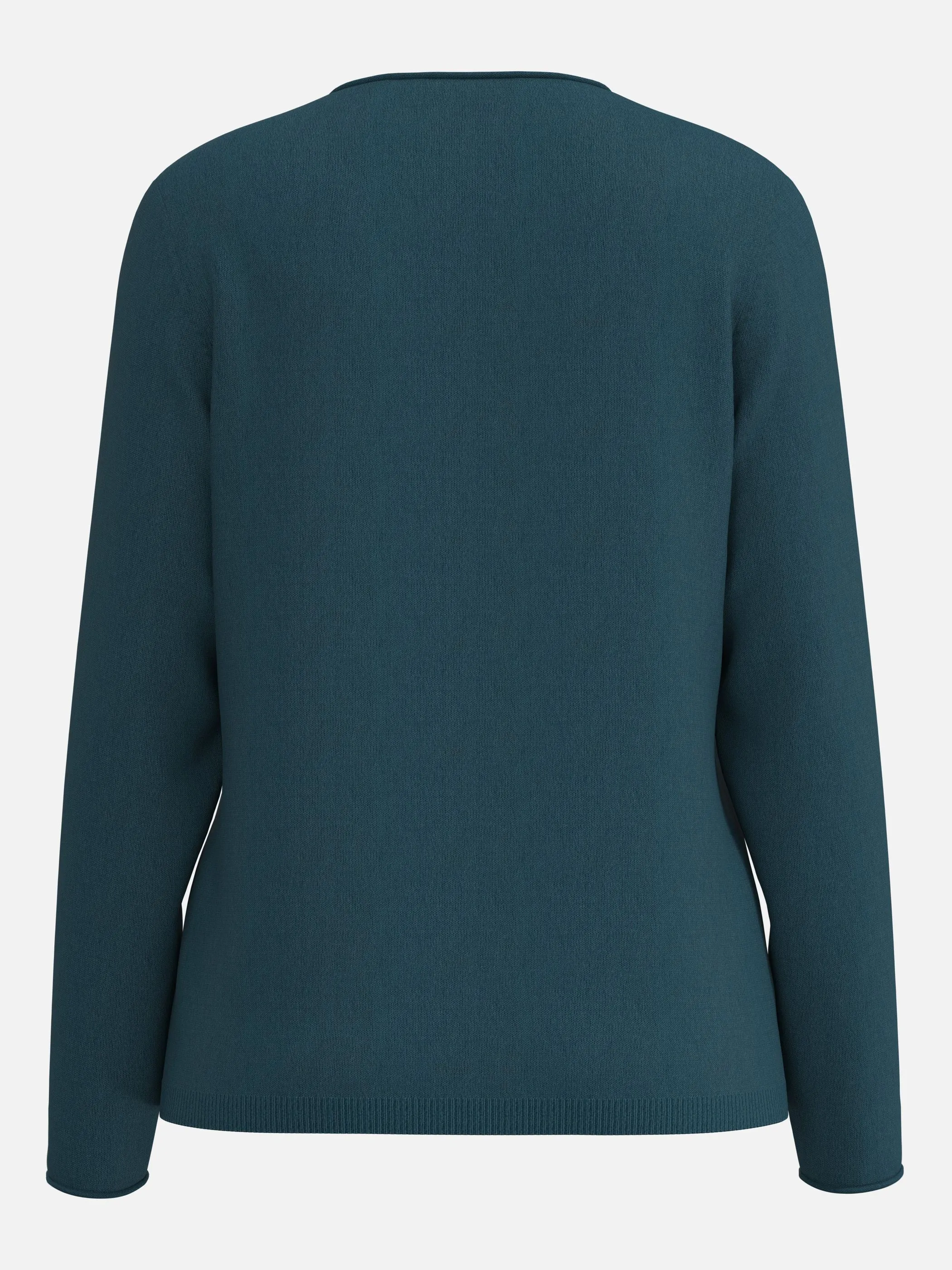 Sure Da-Pullover RH uni Langarm CL Türkis 930042 PETROL 2
