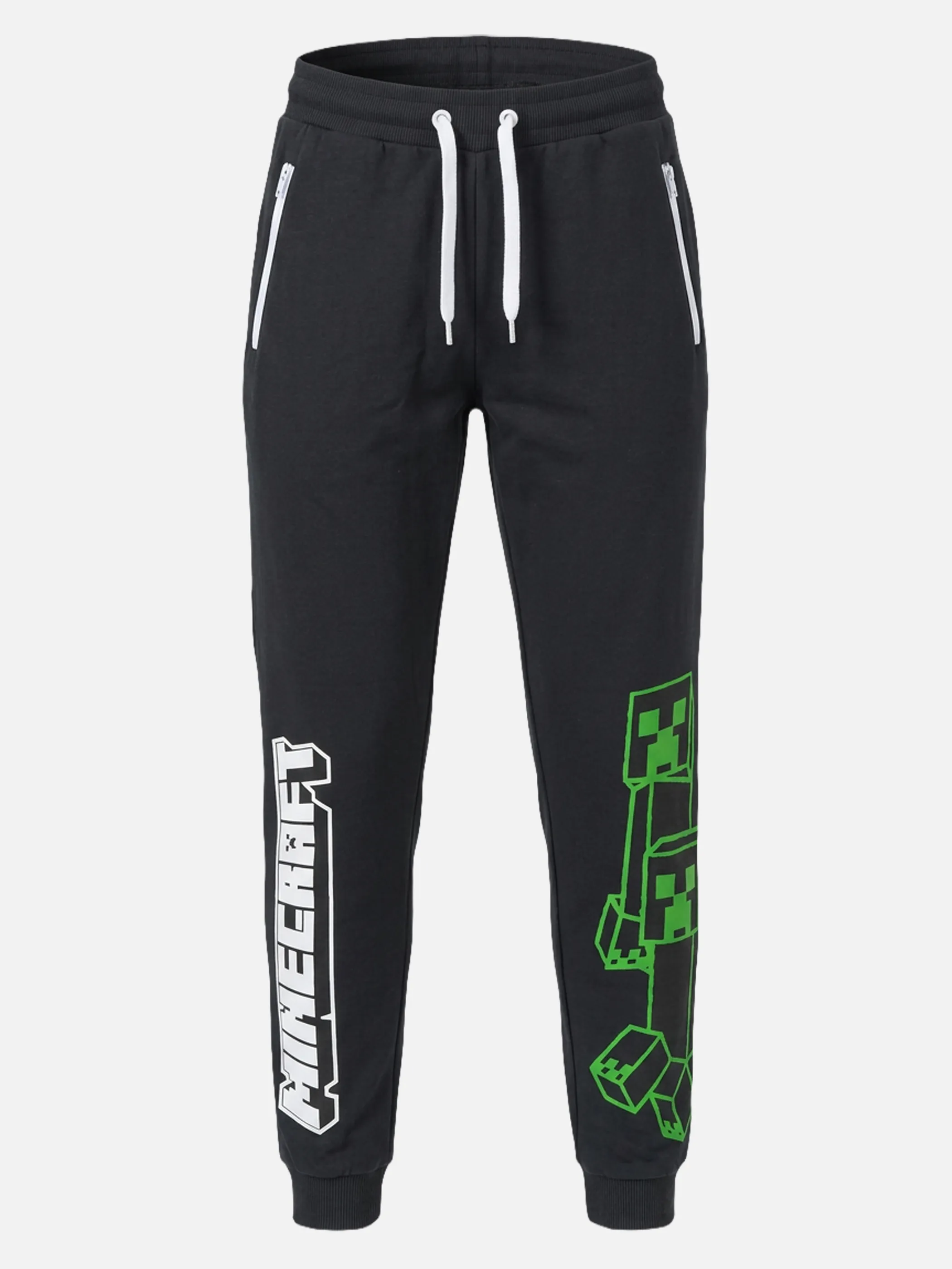 Minecraft JJ Sporthose schwarz mincraft Front Print Schwarz 933288 SCHWARZ 1