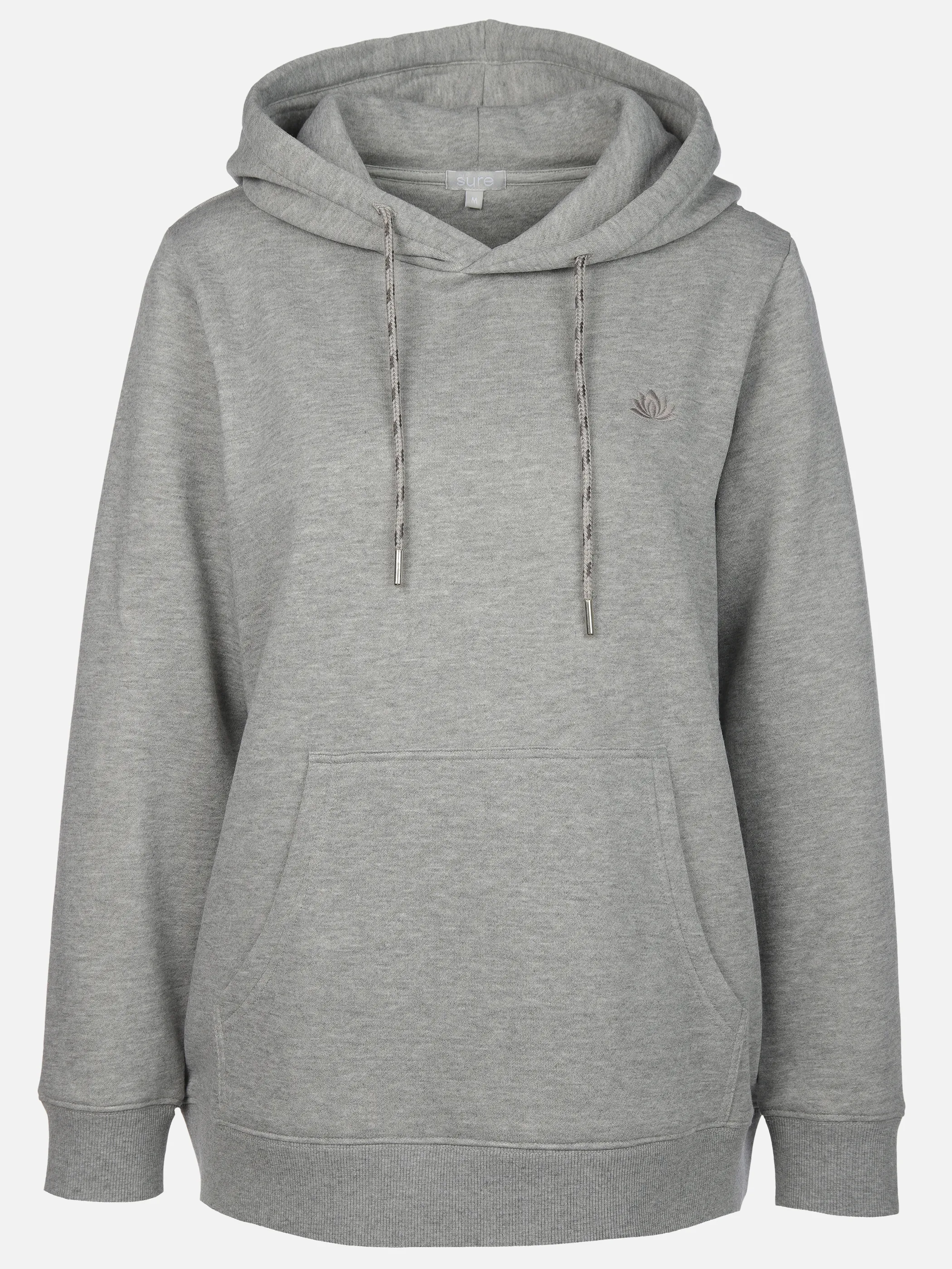 Sure Da-Sweatshirt m. Kapuze Grau 913114 SILVERMEL 1
