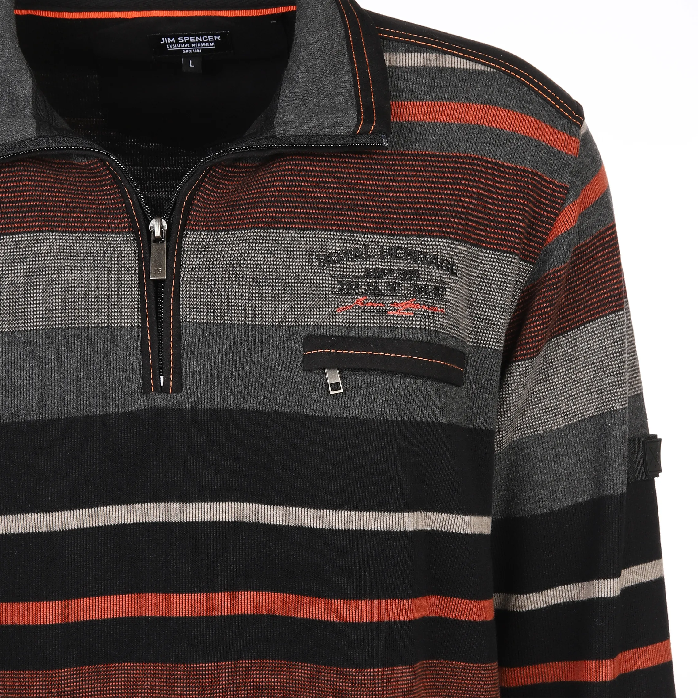 Jim Spencer He. Sweattroyer melange Orange 884609 ORANGE 3 Jim Spencer He. Sweattroyer melange Orange 884609 ORANGE 3