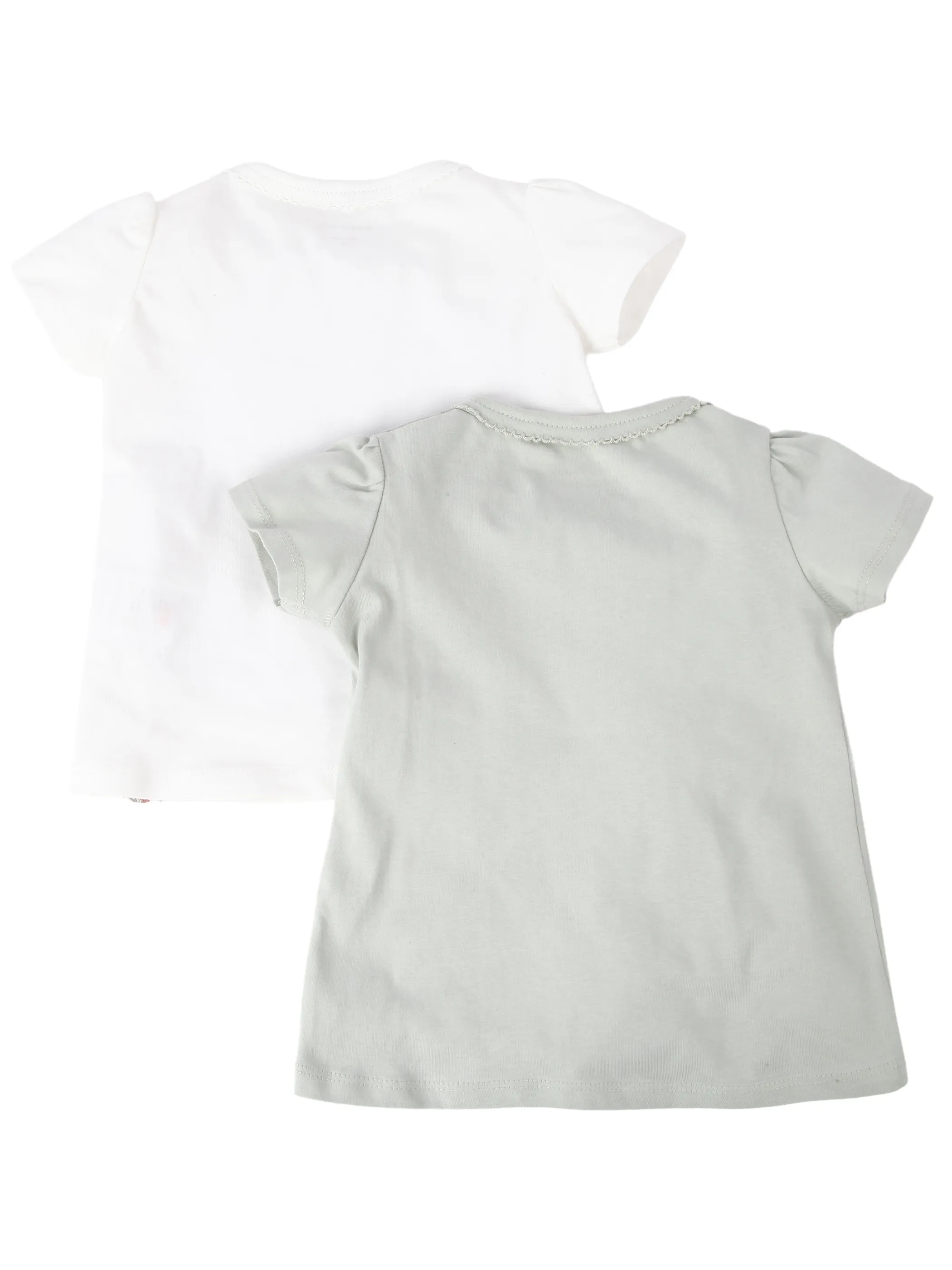 Bubble Gum BG 2pcs Pack T-shirt Blumen + Hasenprint blau+weiß Blau 921825 BLAU 2