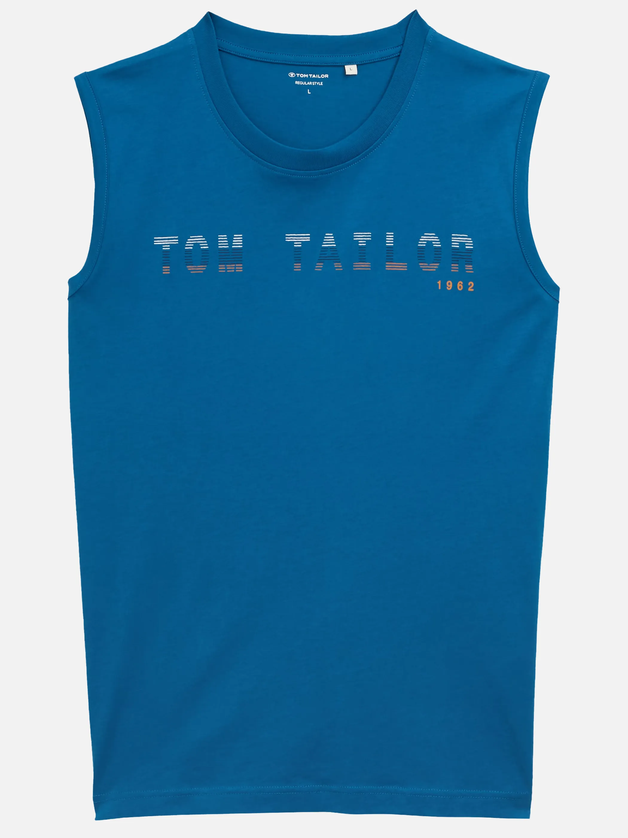 Tom Tailor 1046790 tanktop with print Türkis 910587 28857 1