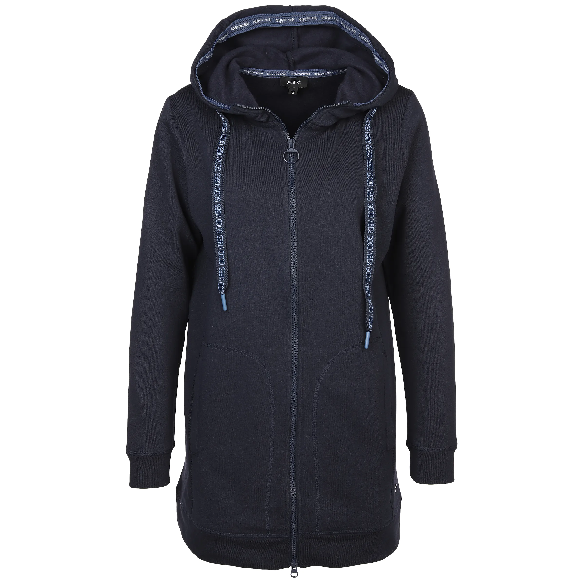 Sure Da-Sweat-Cardigan m. Kapuze Marine 882066 NAVY 1