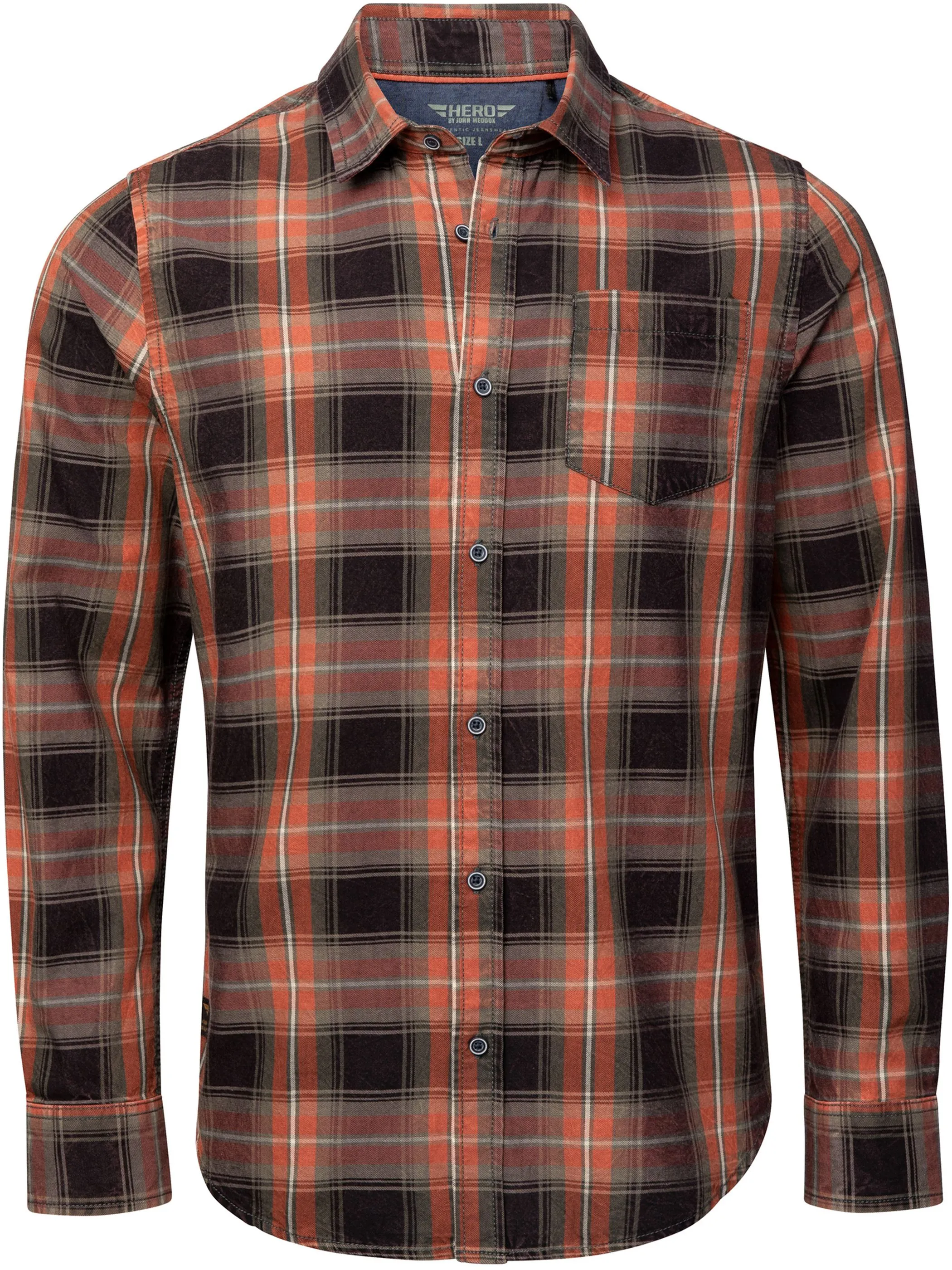 HERO by John Medoox 73106680009170 He. Bluse/Hemd, Rot 937261 9170 5