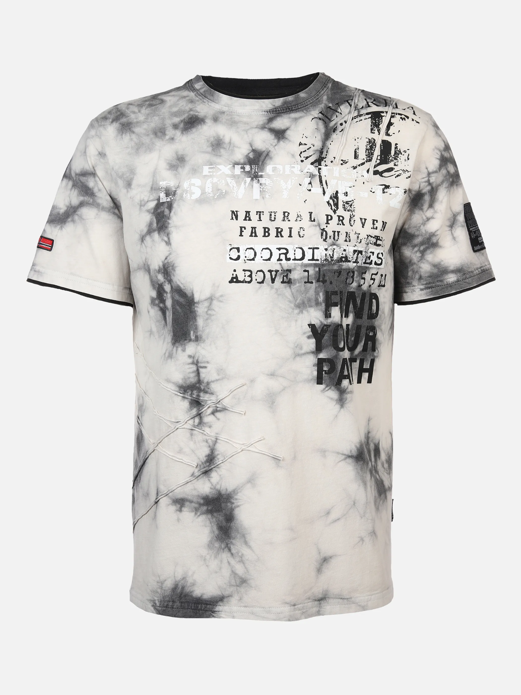 Southern Territory He. T-Shirt 2in1 batik Grau 878264 GREY 1 Southern Territory He. T-Shirt 2in1 batik Grau 878264 GREY 1