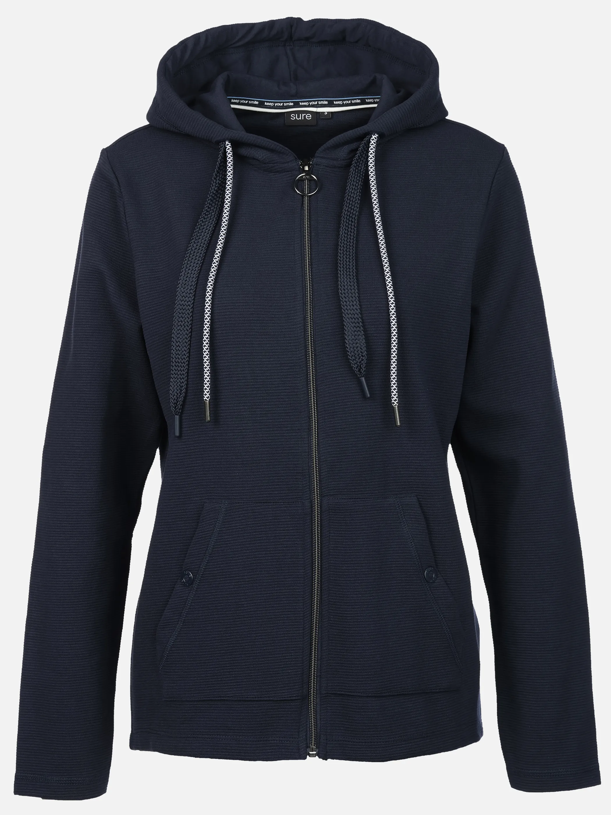 Sure Da-Sweatjacke m. Kapuze Marine 881816 SAPHIRE 1