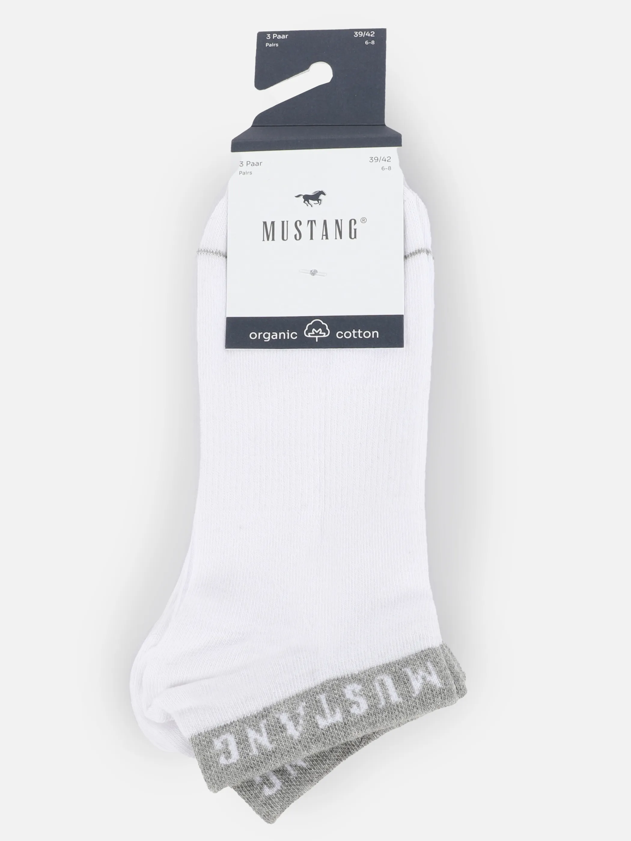 Mustang MU33031 He-Sneaker 3er organic Weiß 861710 1001 3