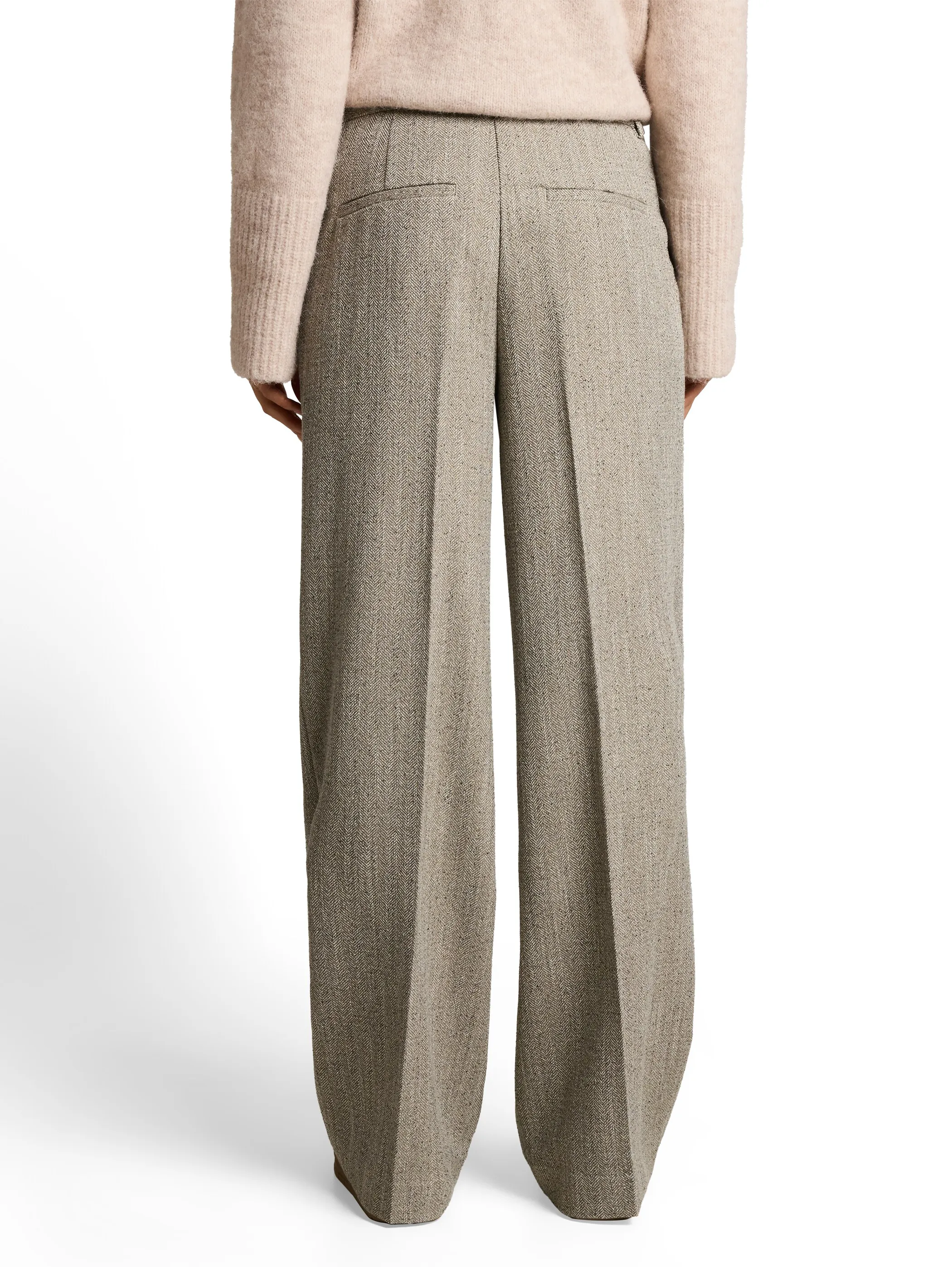 Tom Tailor 1052985 TTLea wide leg structured Beige 934236 40861 2