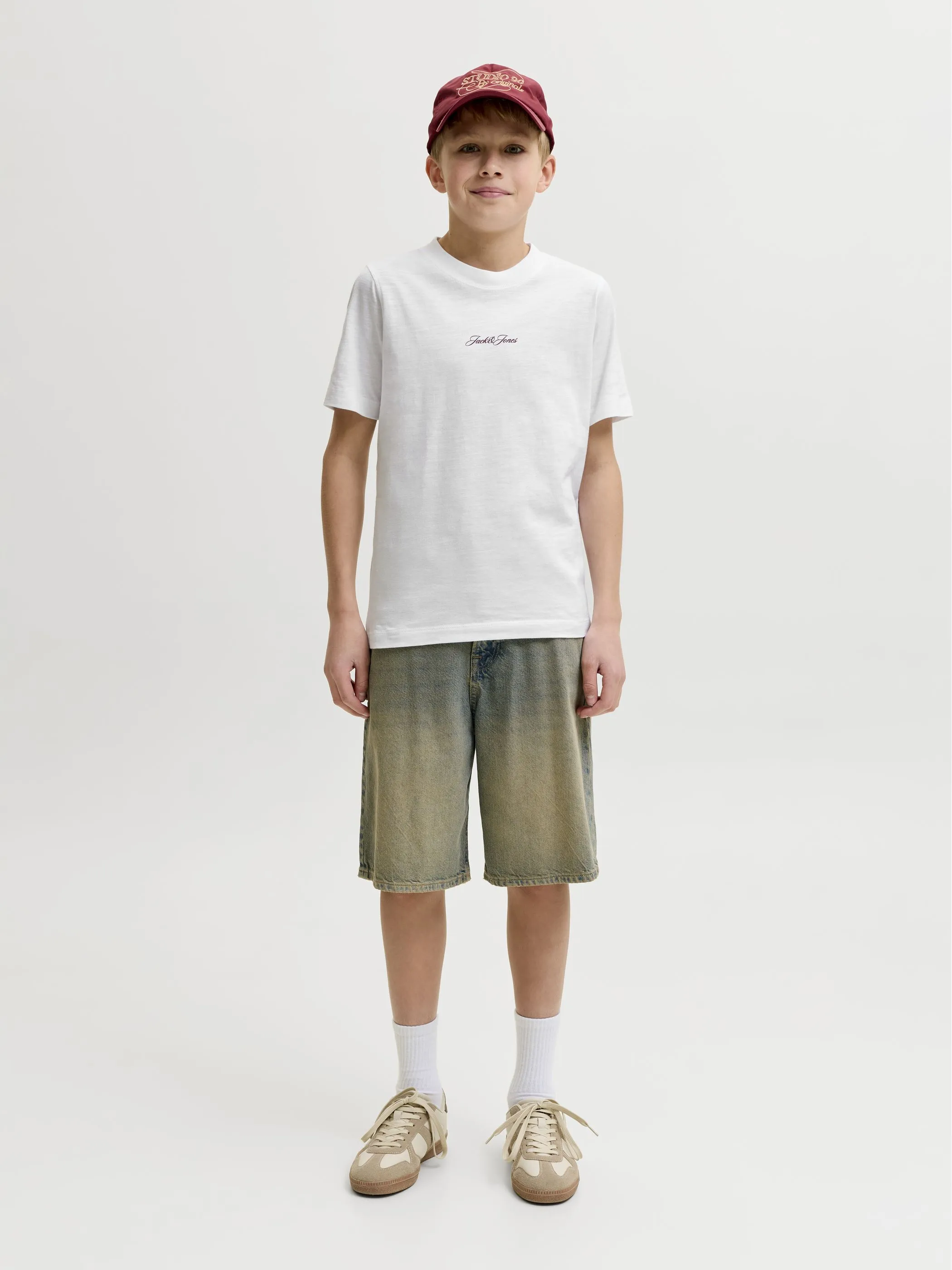 Jack&Jones Junior 12297188 JORCASSIS AOP ELEMENT Weiß 927589 177627 4